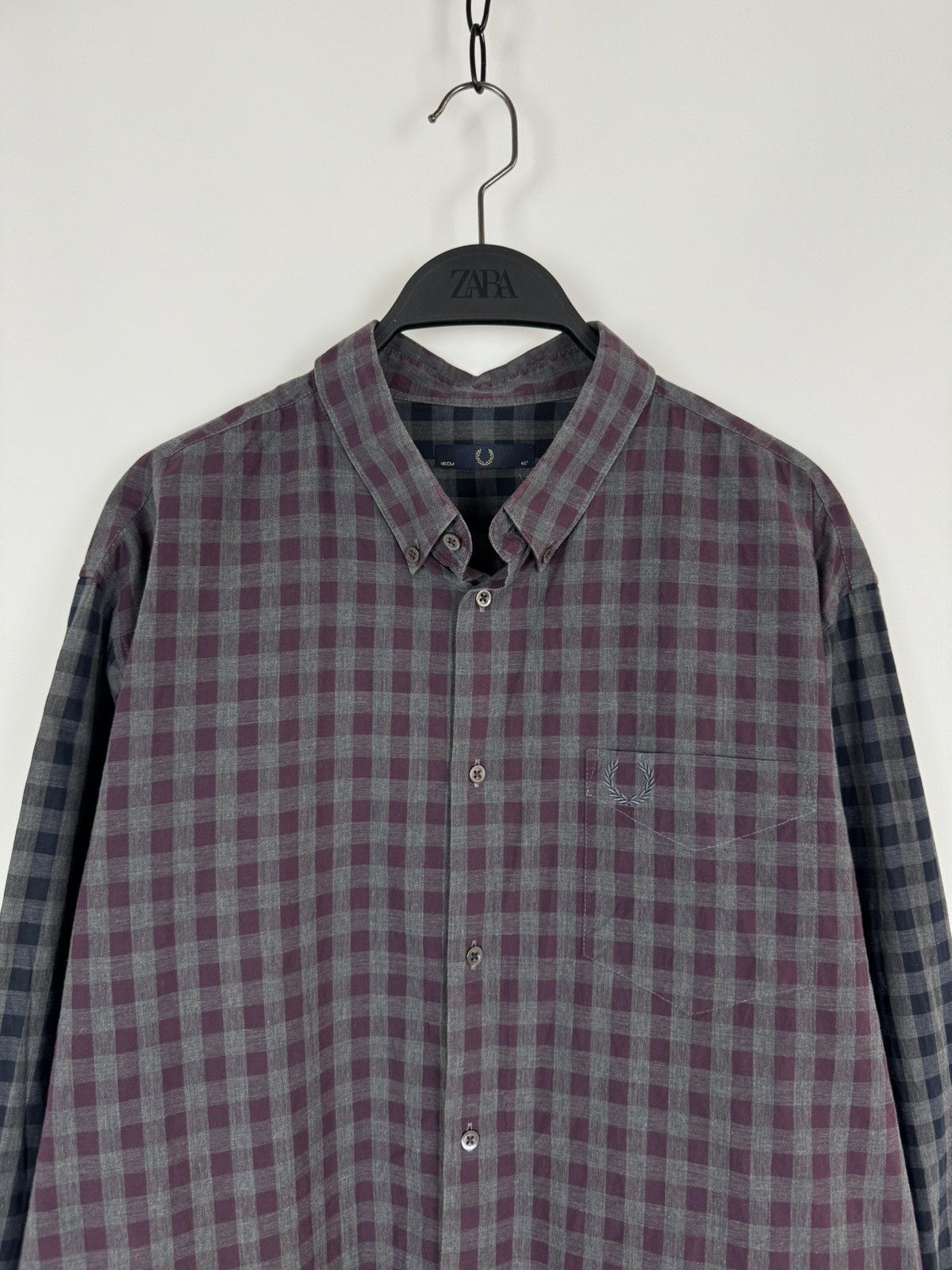 Fred Perry Fred Perry Check Buttons Up Chest Pocket Shirt Size US XL / EU 56 / 4 - 2 Thumbnail