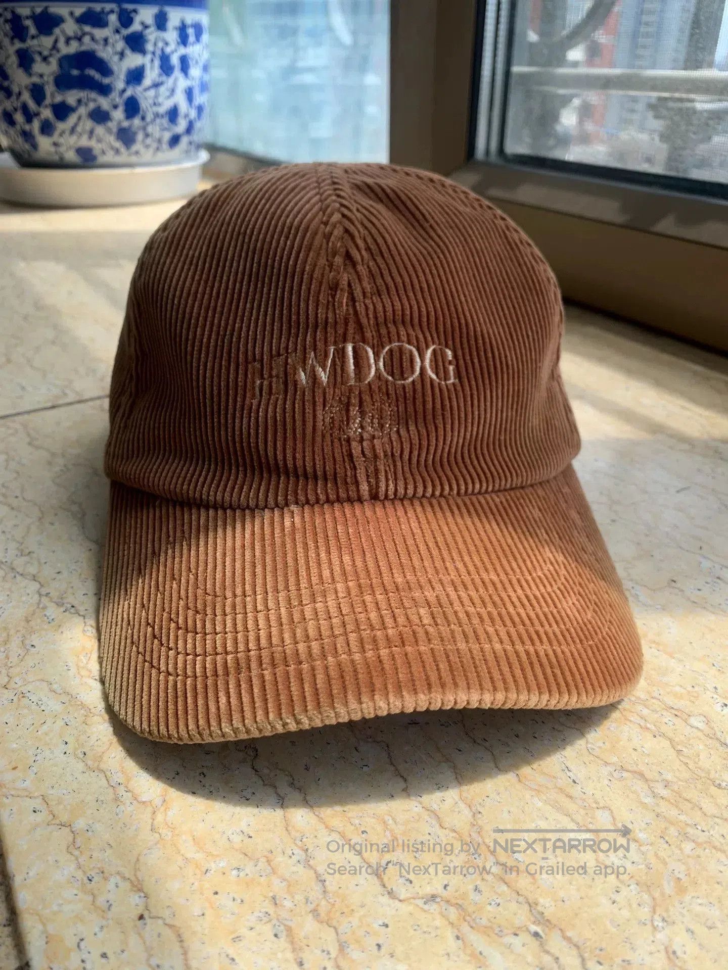 Other brown corduroy baseball cap with embroidery. Size ONE SIZE - 1 Thumbnail