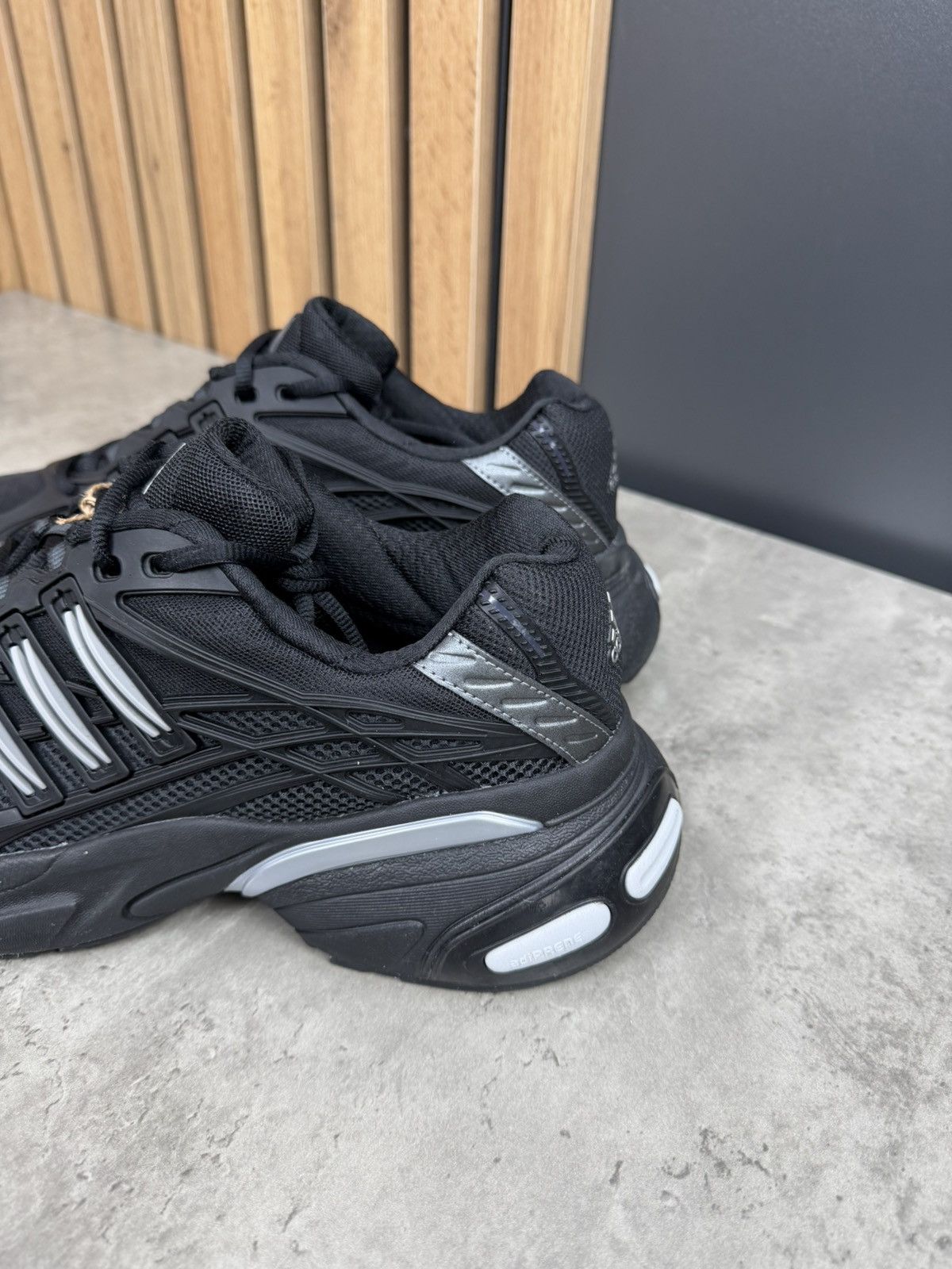 Adidas Adidas Adistar XLG 2.0 Black/Silver Sneakers Size US 11 Size US 11 / EU 44 - 3 Thumbnail