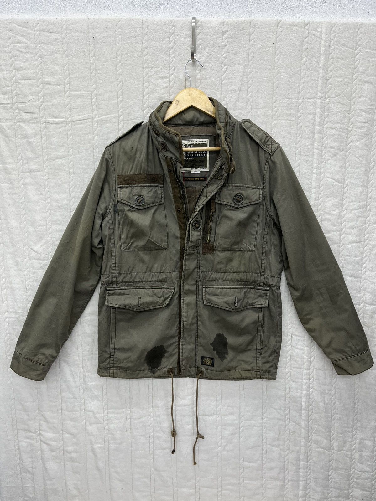Japanese Brand SURPLUS SEMINARY GORPCORE JACKET HIDDEN HOODIE Size US L / EU 52-54 / 3 - 1 Thumbnail