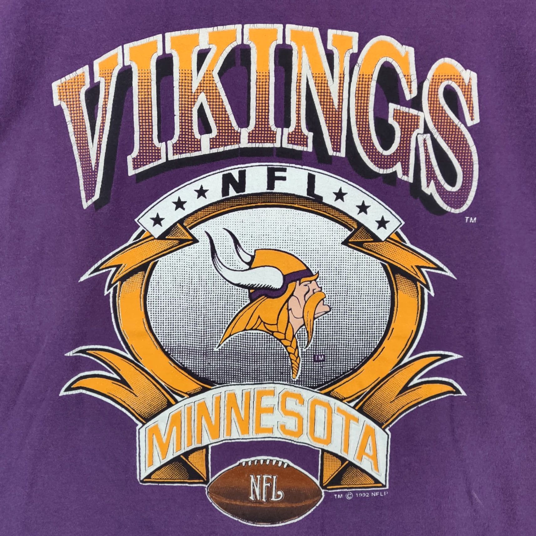 Tultex Vintage Minnesota Vikings T-Shirt Men Large Purple NFL 90s Football Cotton Logo NFL USA Size US L / EU 52-54 / 3 - 5 Thumbnail