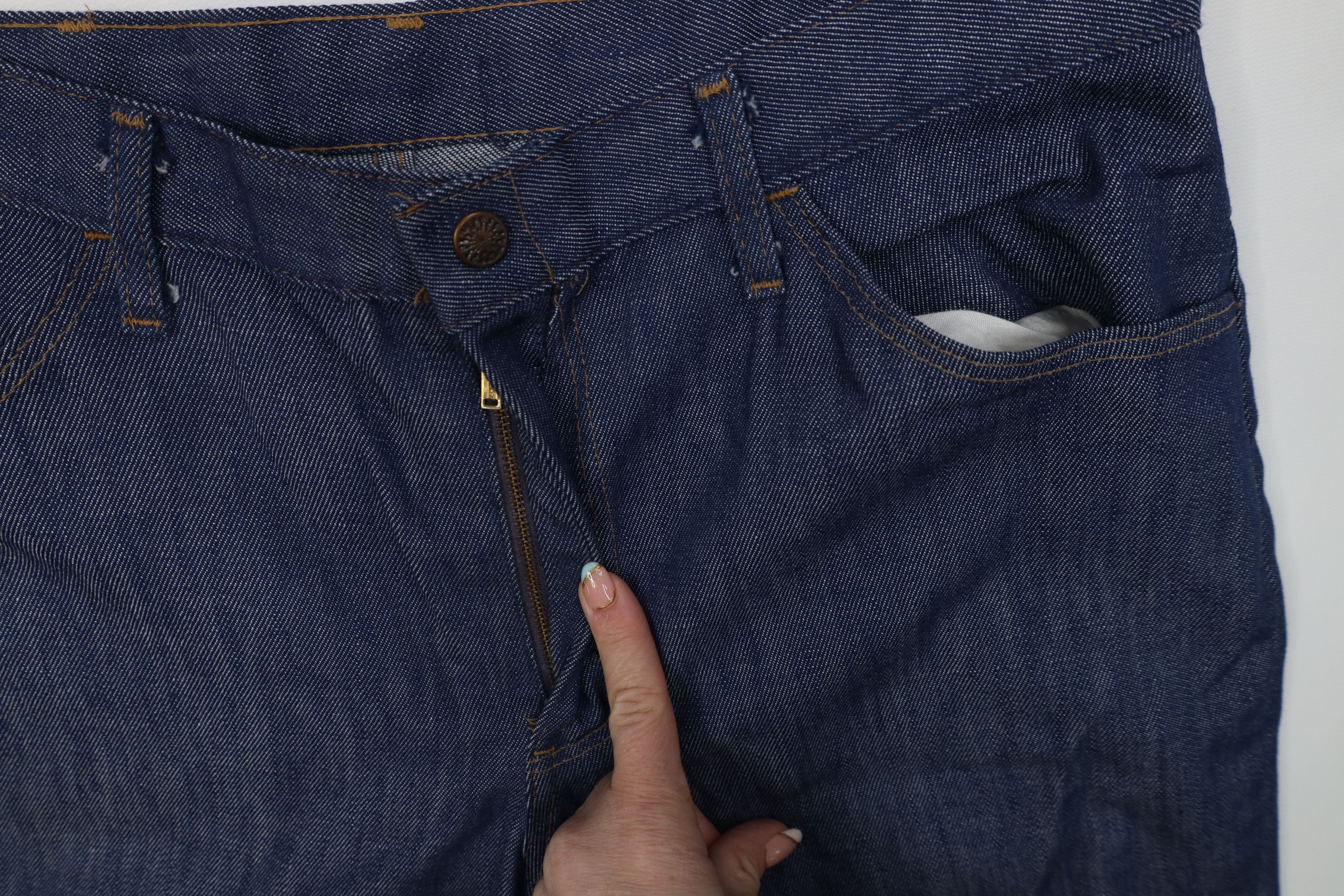 Vintage Vintage 70s Streetwear Wide Leg Bell Bottoms Jeans Blue USA Size US 34 / EU 50 - 8 Thumbnail