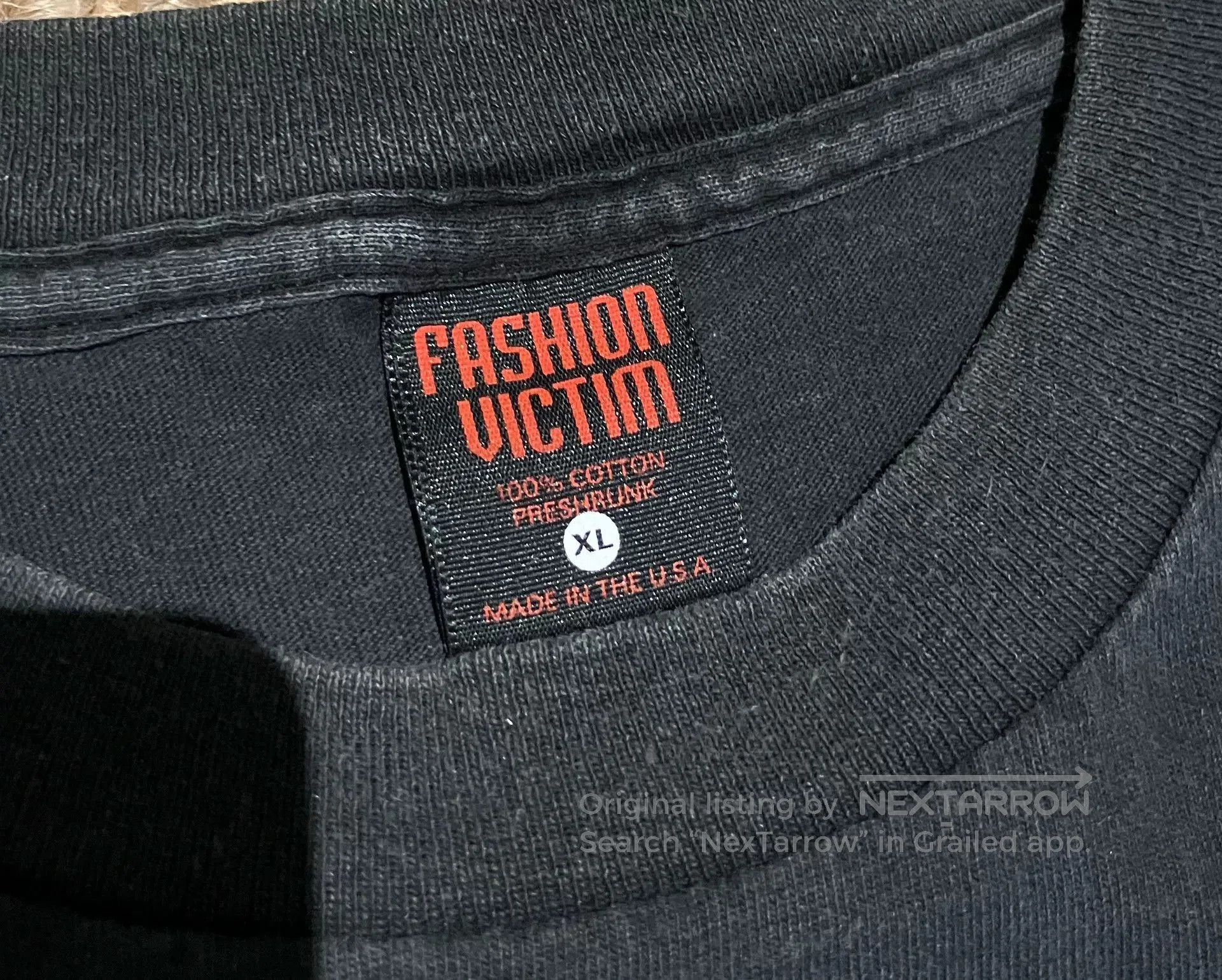 VINNY's Vintage 90s Fashion Victim T-Shirt. Size US L / EU 52-54 / 3 - 4 Thumbnail