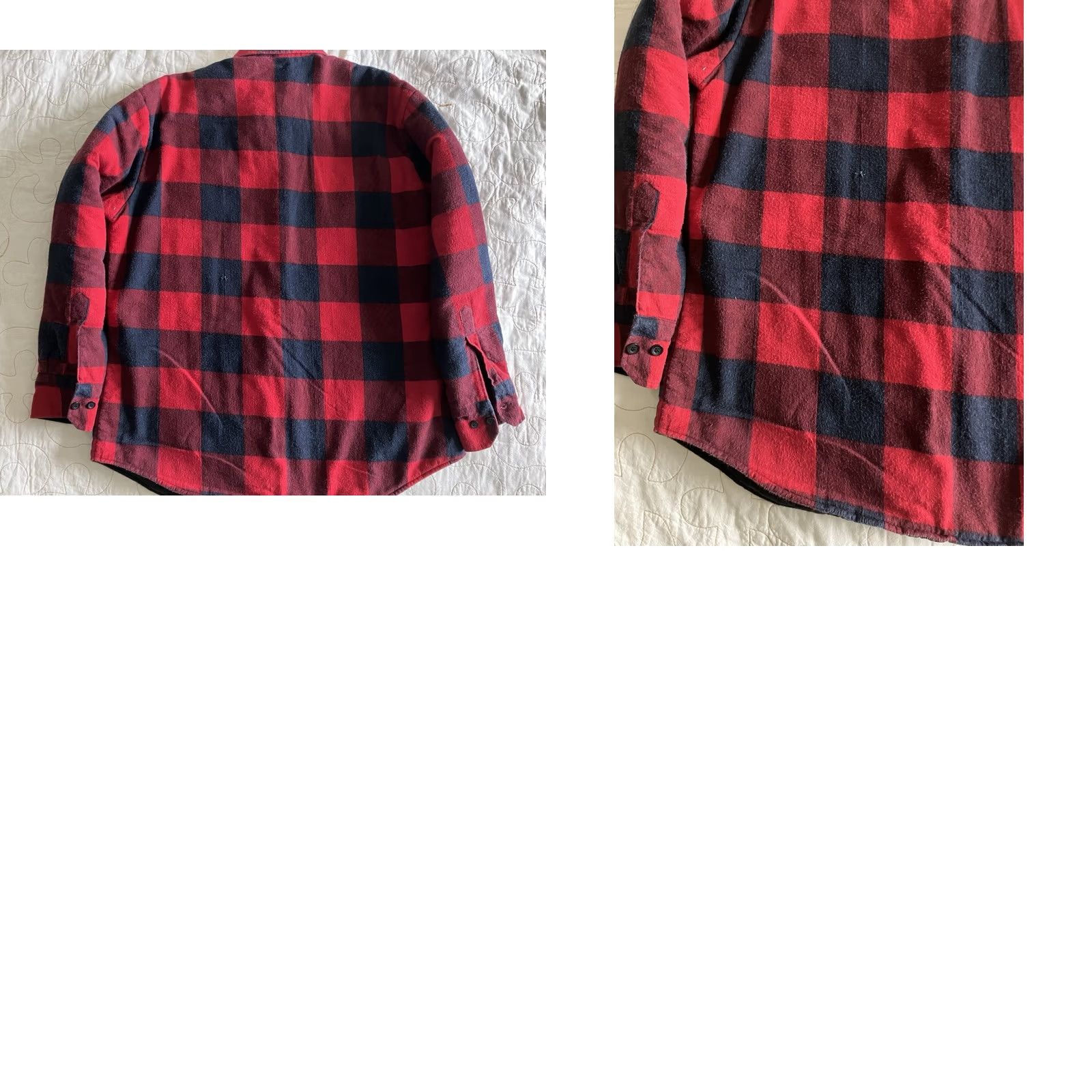 Vintage VINTAGE Ozark Trail Flannel Shirt Jacket Mens L Plaid Quilted Lining Work Red Blue Shirt Jacket Mens L Red Plaid Quilted Lining Workwear Outdoors Mens Size US L / EU 52-54 / 3 - 8 Thumbnail