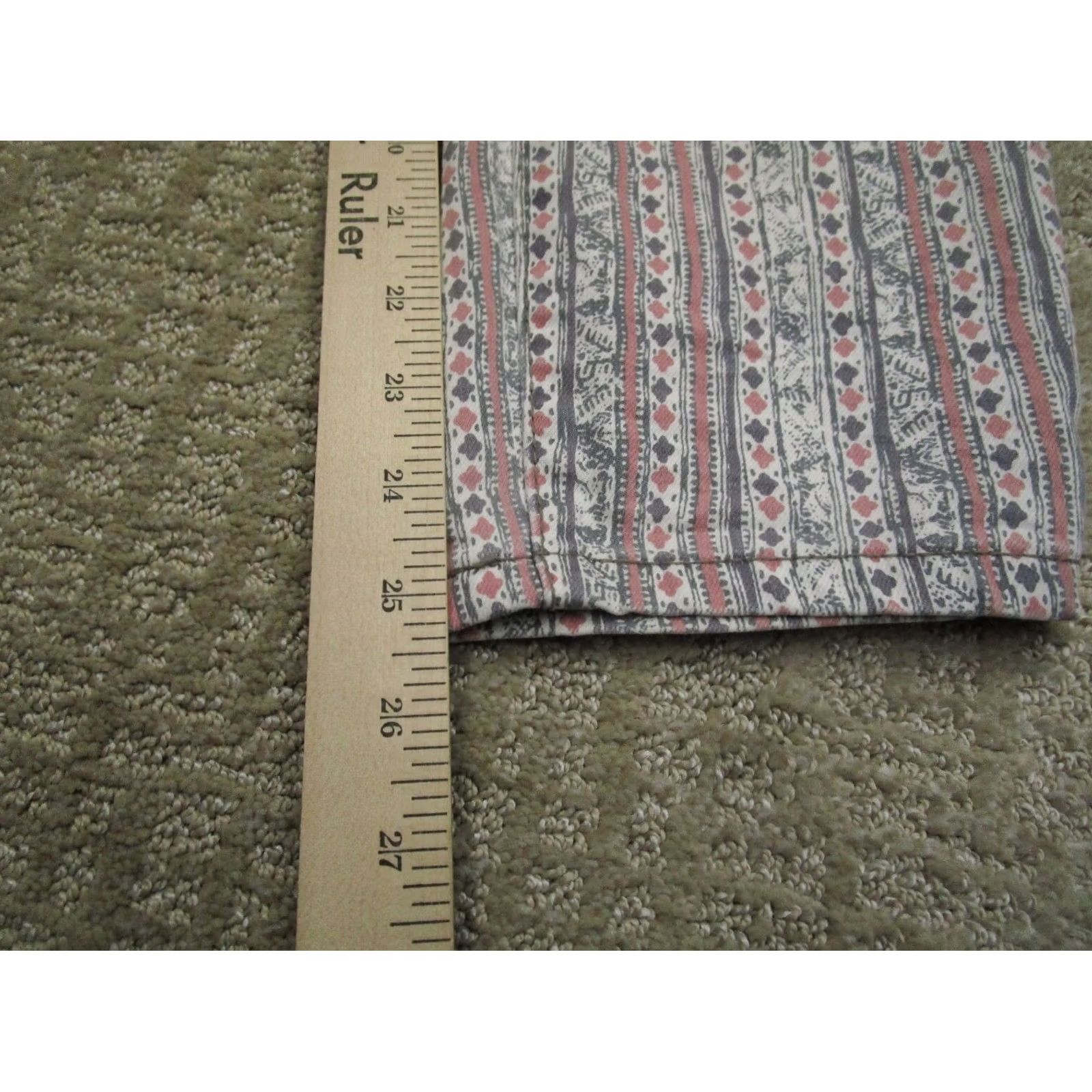 Free People Free People Jeans Women 30 Multicolor Geometric Skinny Ankle Pant Southwestern Aztec Net 60 day returns Mens? Size 30" / US 8 / IT 44 - 7 Thumbnail