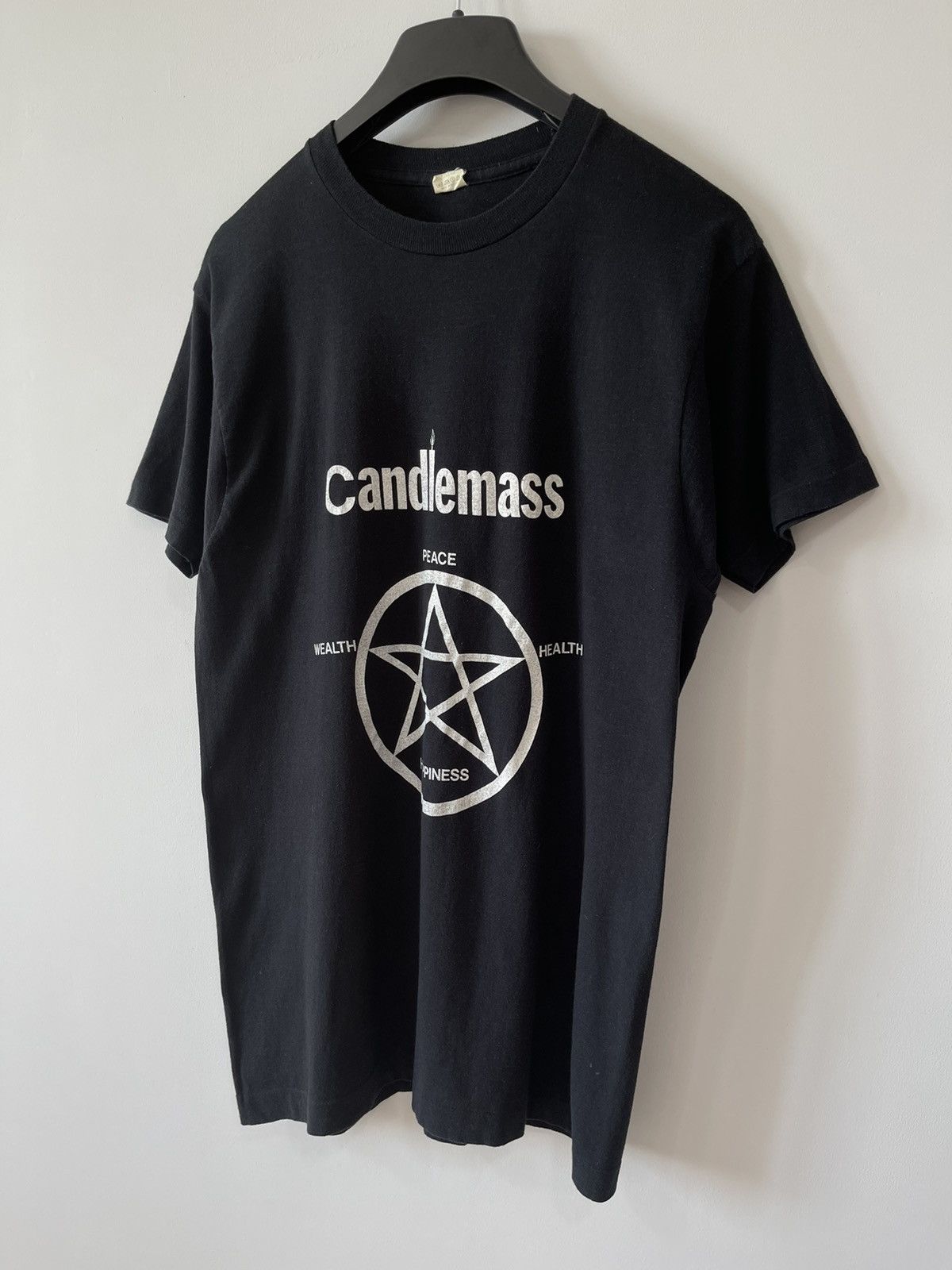 Band Tees 80s Candlemass Pentagram Vintage Doom Metal Band T-shirt Size US XL / EU 56 / 4 - 3 Thumbnail