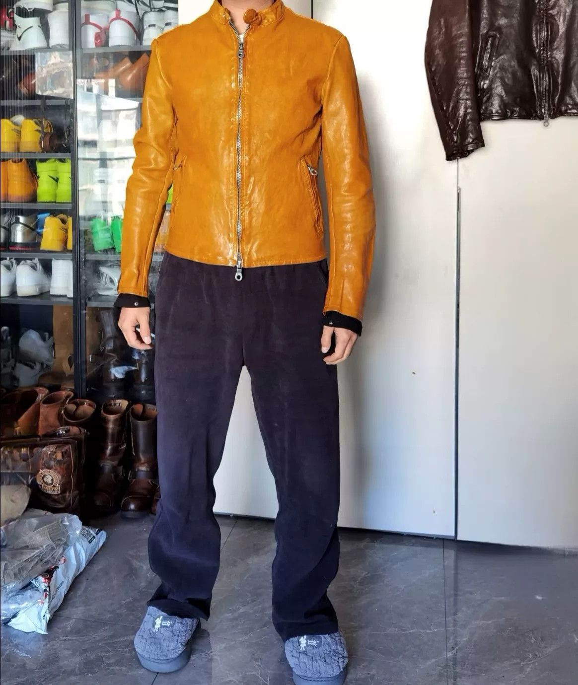 Isamu Katayama Backlash Backlash Rare Leather Jacket L Size Size US L / EU 52-54 / 3 - 1 Thumbnail