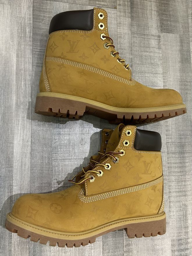 Louis Vuitton × Timberland Ankle Boots Size US 9.5 / EU 42-43 - 3 Thumbnail