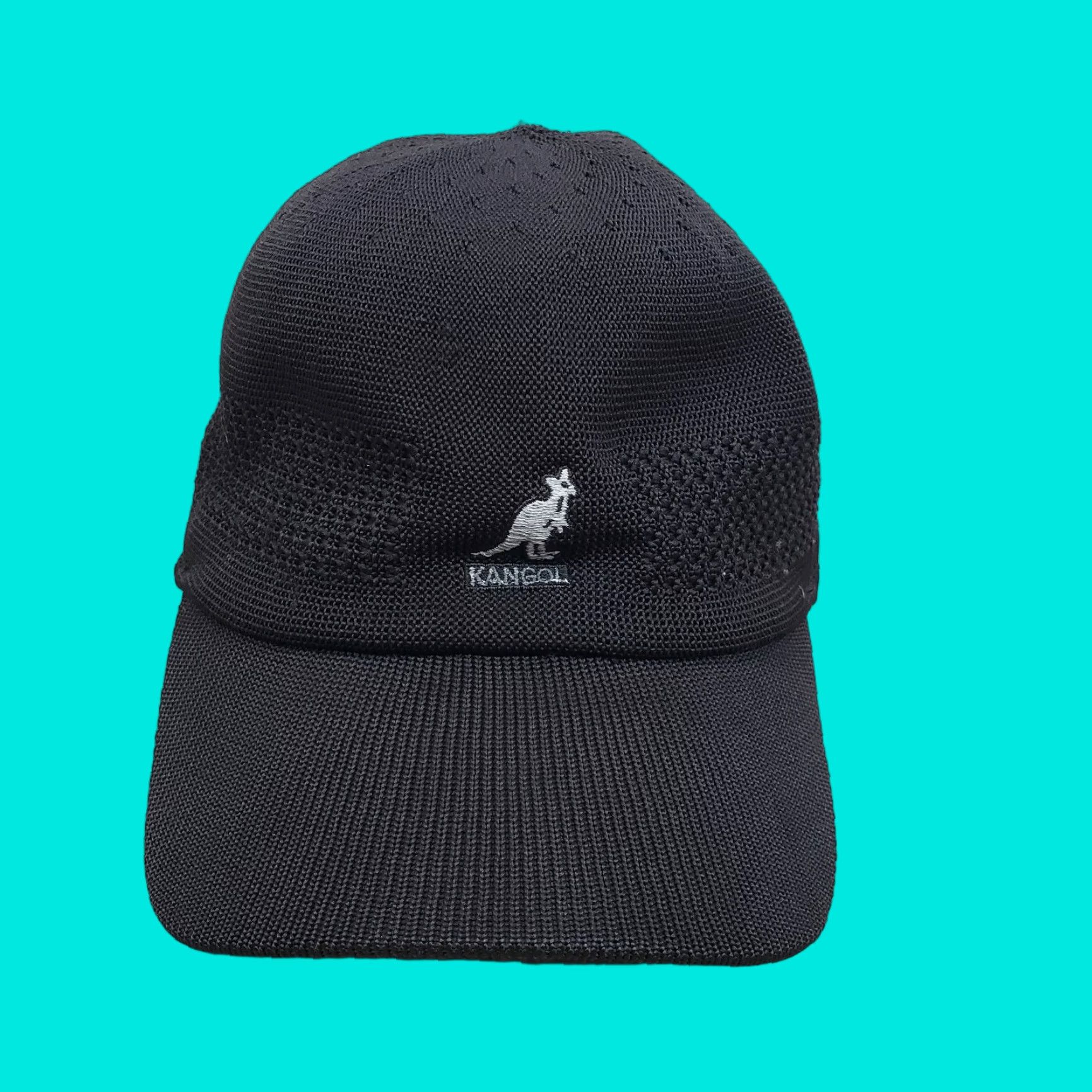 Kangol Kangol Hat Cap Mens M Black Breathable Casual Woven Logo Outdoors Adult Baseball Cap Men Size ONE SIZE - 1 Thumbnail