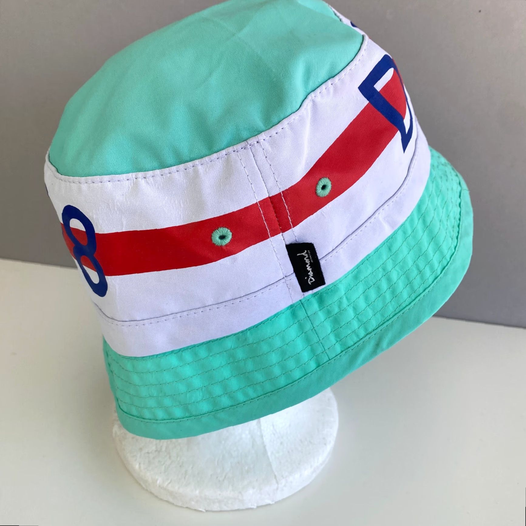 Diamond Supply Co. Diamond Supply Co DLYC Life Yacht Club Bucket Hat Mint Blue Nautical 1998 Multicolor Unisex Adults M Size Size ONE SIZE - 2 Thumbnail