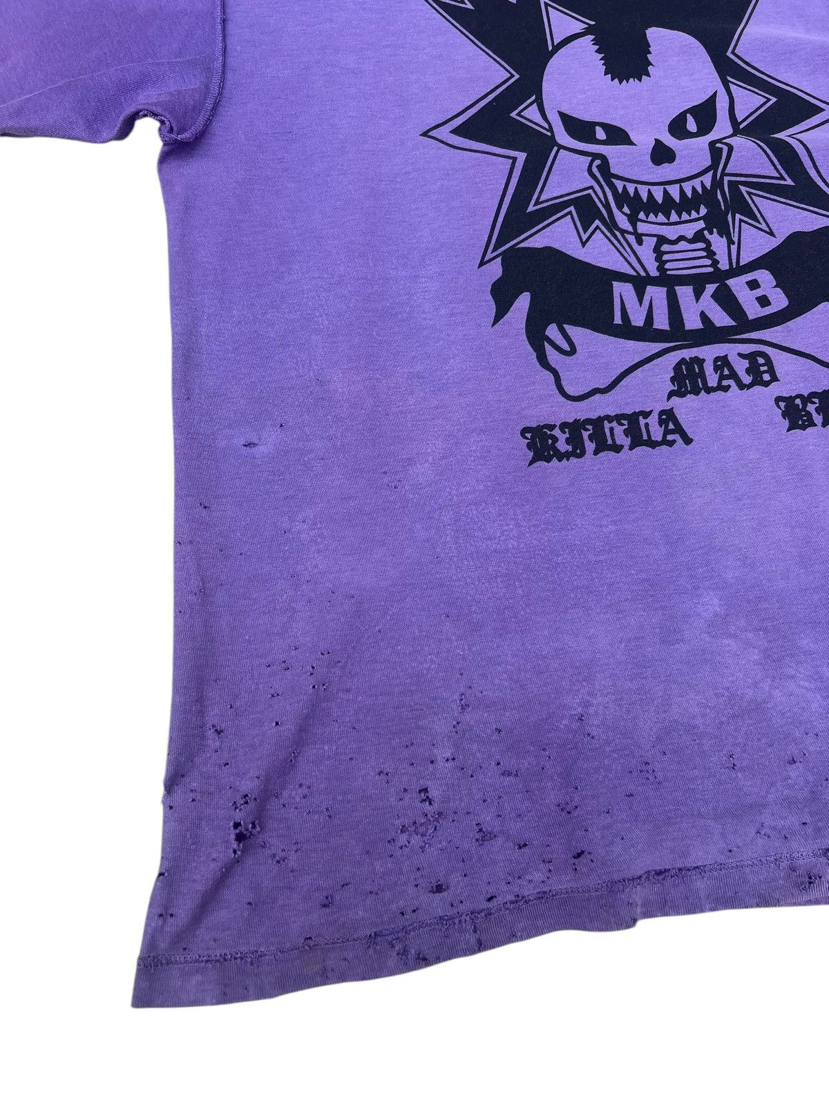 20471120 Trashed Vintage MilkBoy Japan Mad Killa Blood Faded Tees Size US L / EU 52-54 / 3 - 6 Thumbnail