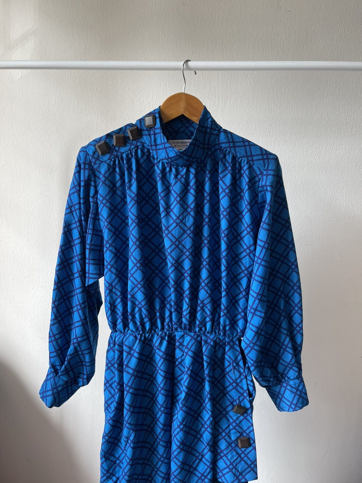 Yves Saint Laurent 80s Yves Saint Laurent Rive Gauche Dress Size M / US 6-8 / IT 42-44 - 8 Thumbnail