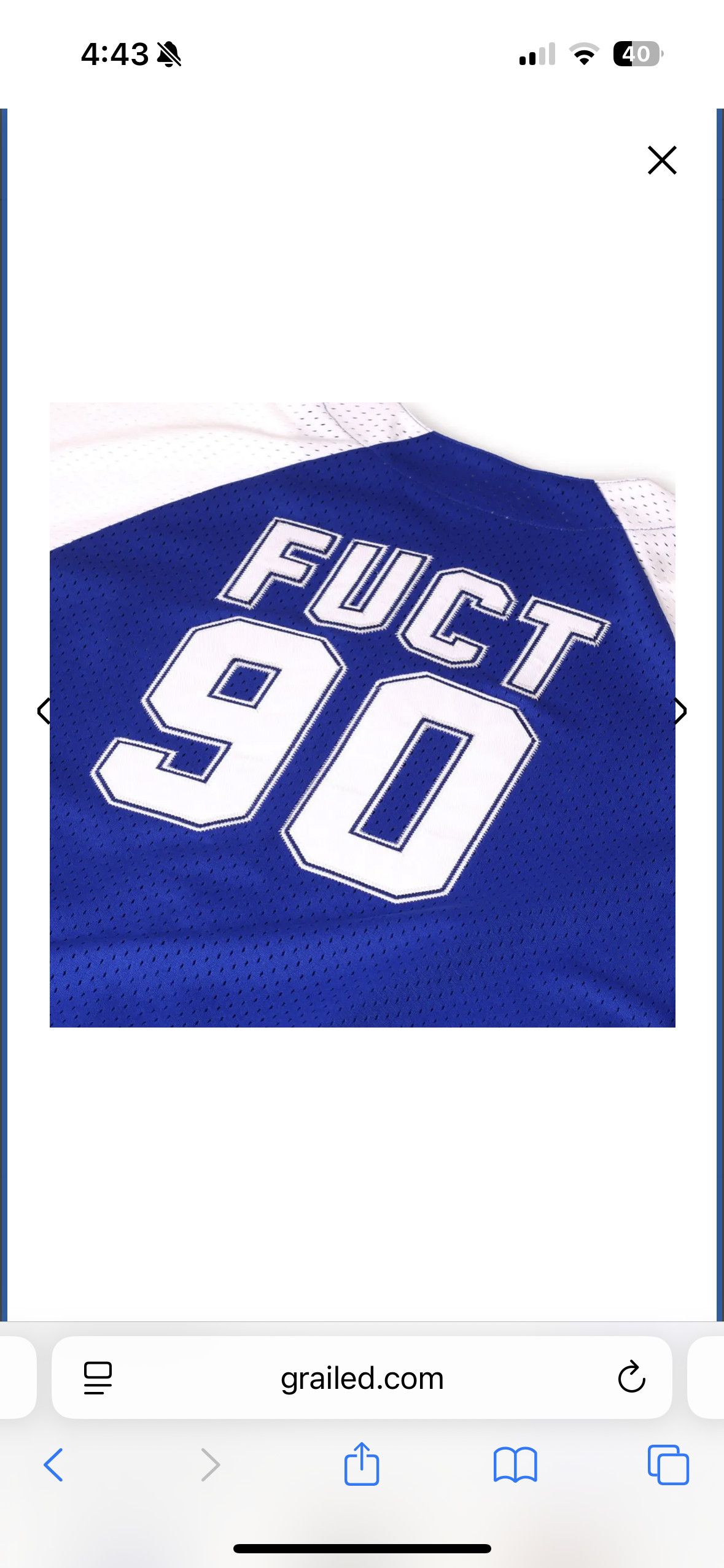 FUCT FUCT OG LOGO BASEBALL JERSEY x MLB Size US M / EU 48-50 / 2 - 3 Thumbnail