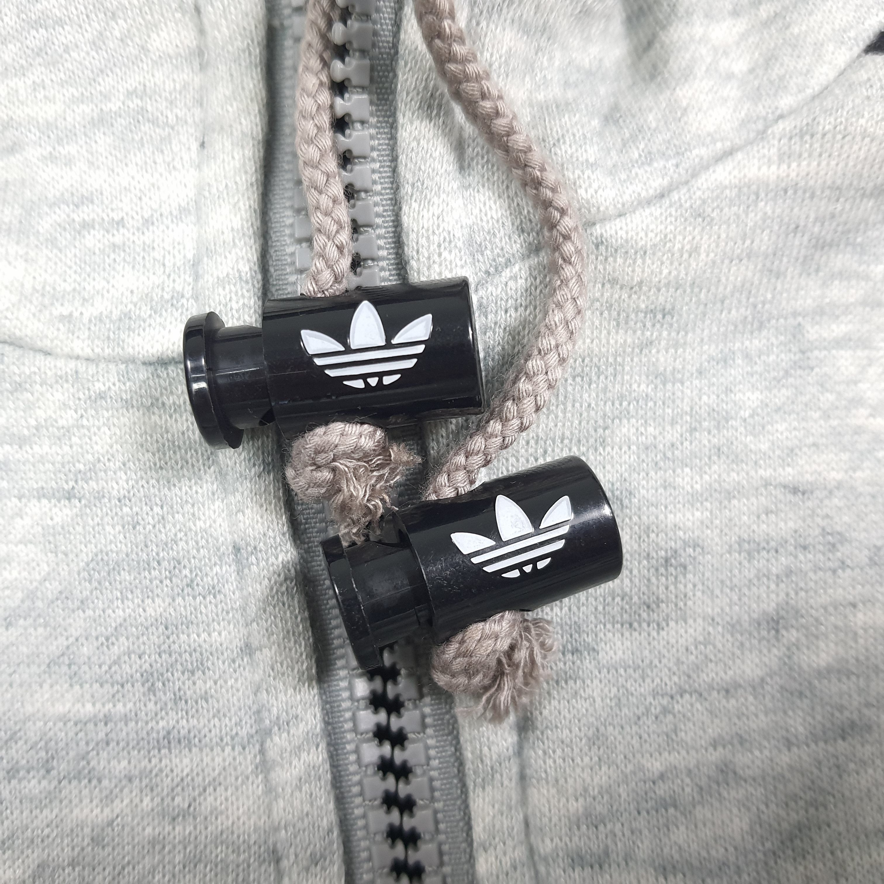 Adidas Vintage Rare 90s Adidas Big Logo Hoodie Full Zipper C282N9 Size US XL / EU 56 / 4 - 9 Thumbnail
