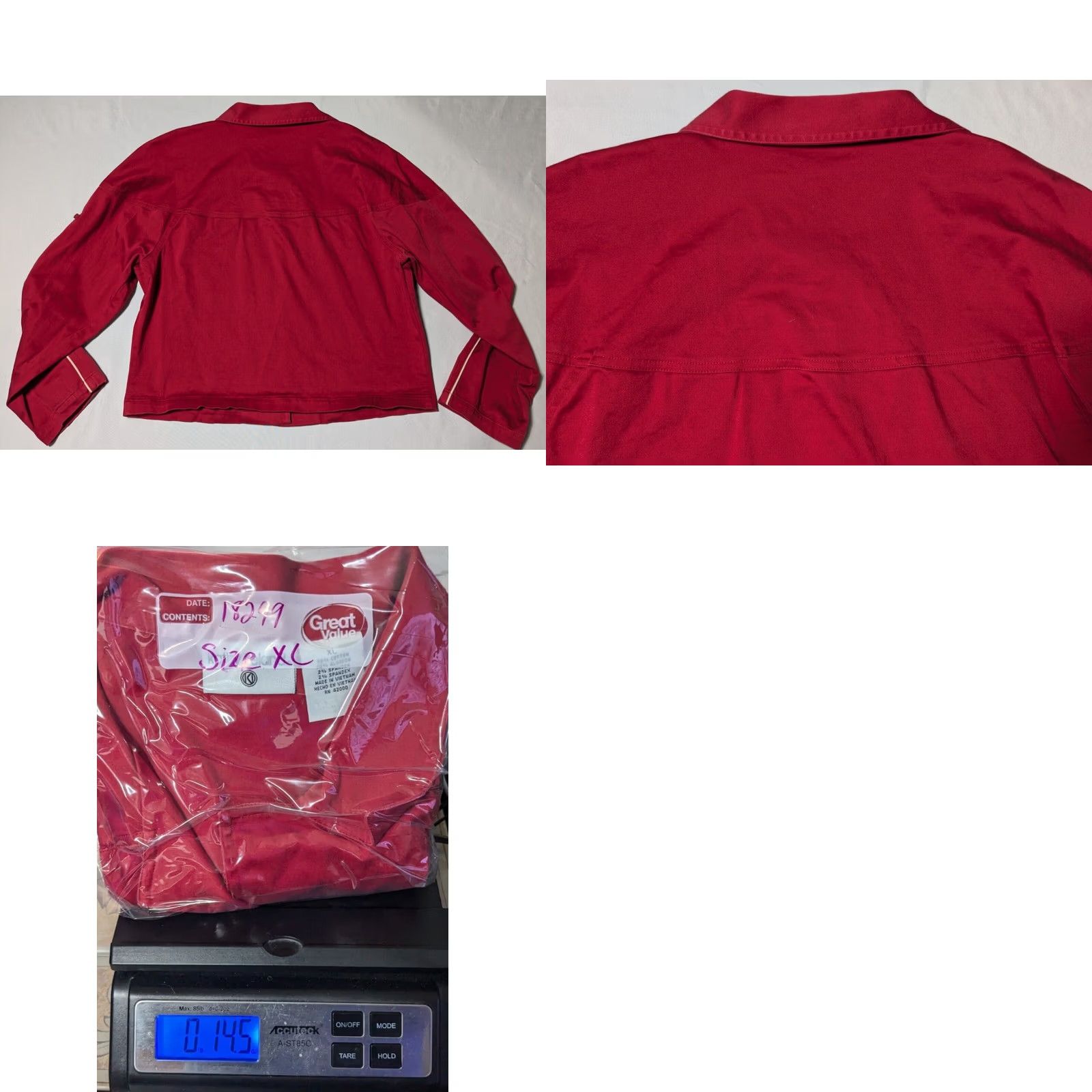 Vintage KATHY IRELAND Red Cotton Stretch Button-Up Jacket Women XL Size XL / US 12-14 / IT 48-50 - 10 Thumbnail