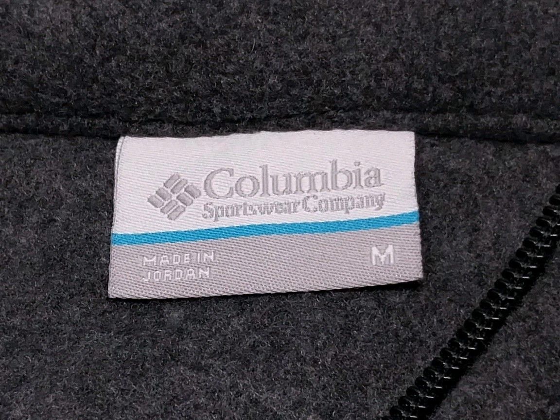 Columbia Columbia Charcoal Gray Fleece Jacket Women Medium Zip Fitted Size M / US 6-8 / IT 42-44 - 3 Thumbnail
