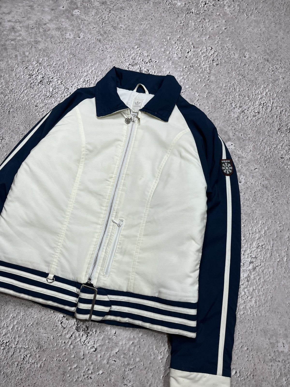 Adidas Adidas Vintage Light Jacket Navy White Snowflake Logo Size M / US 6-8 / IT 42-44 - 5 Thumbnail
