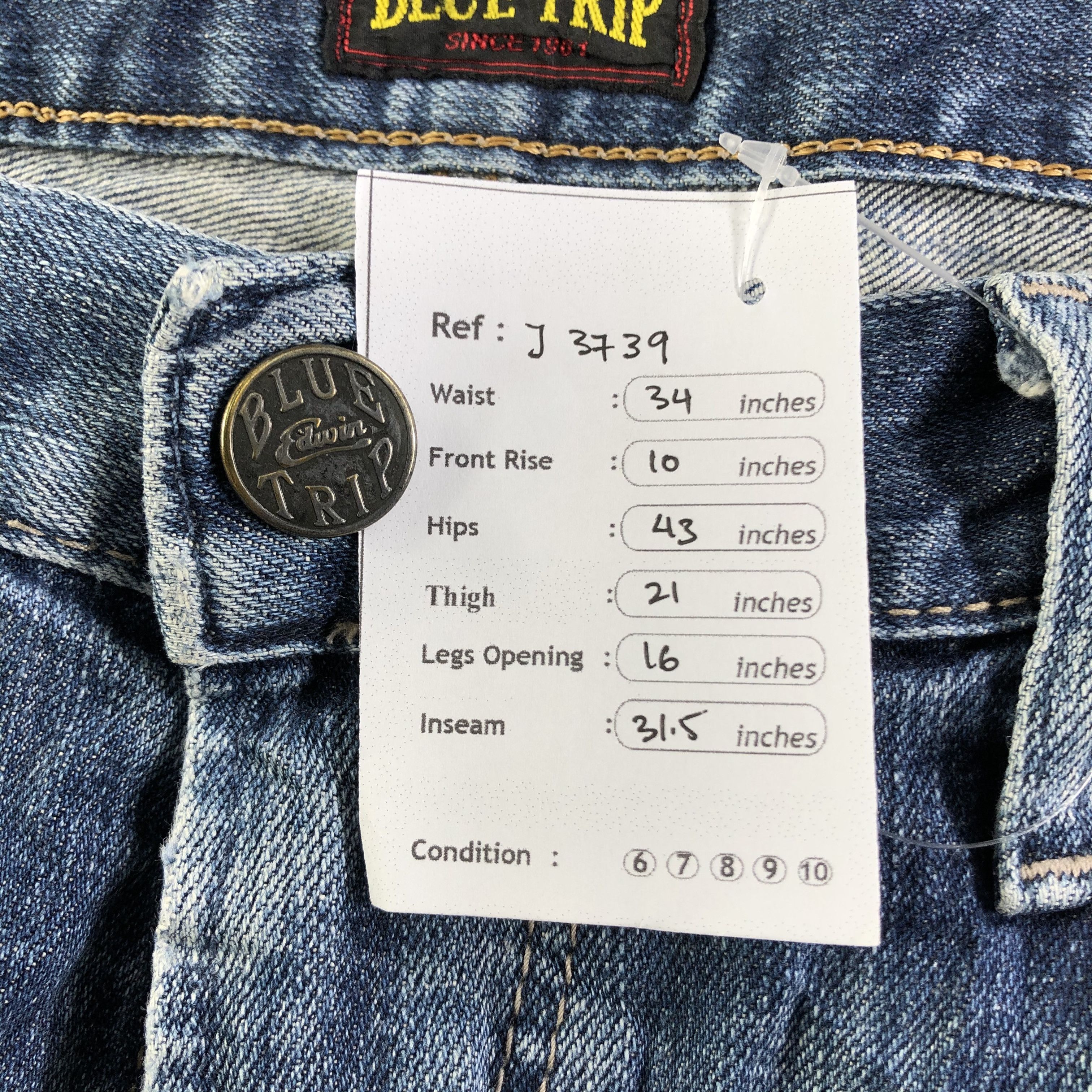 Edwin Vintage Edwin Jeans-J3739 Size US 34 / EU 50 - 13 Thumbnail