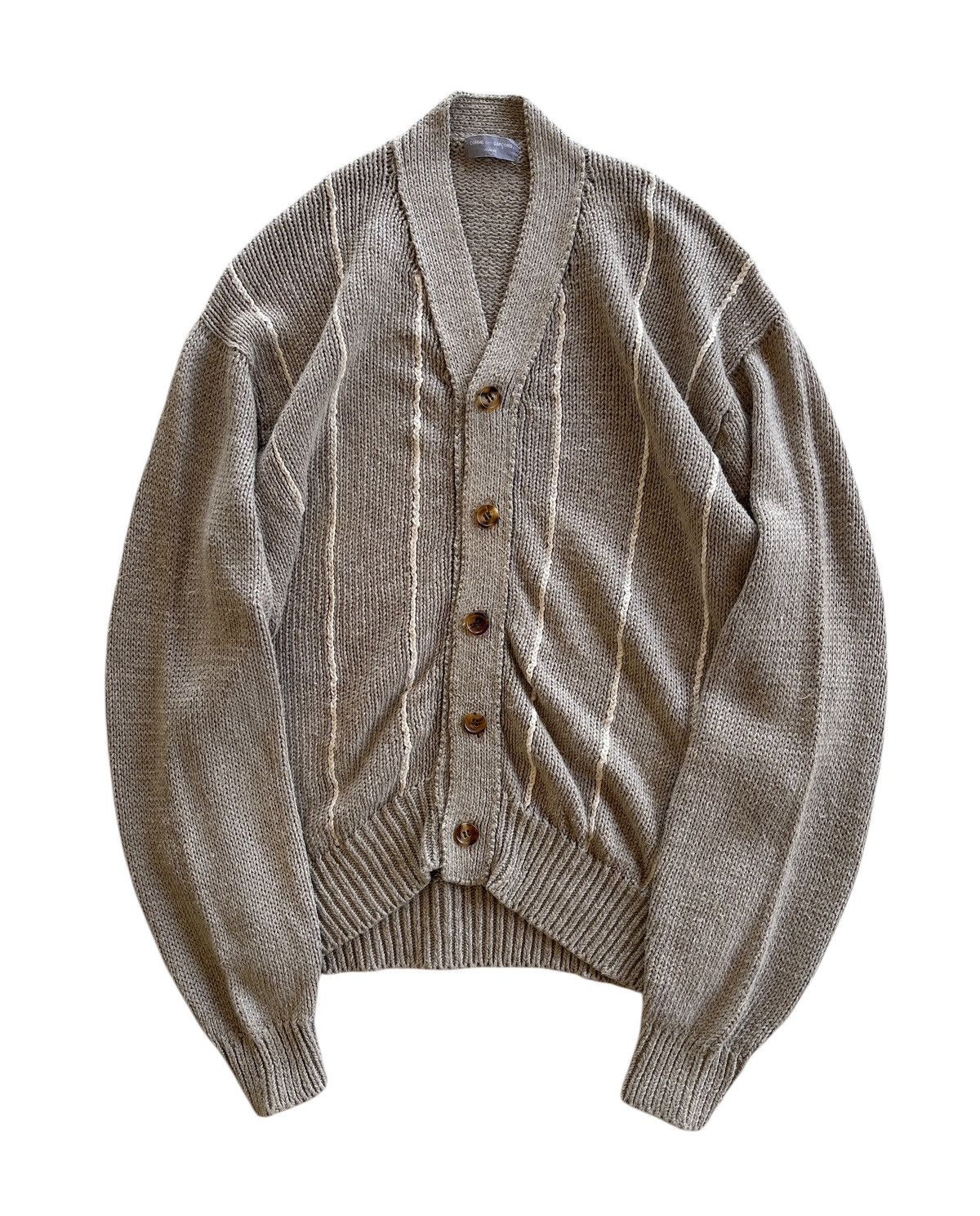 Comme des Garcons Homme Vintage CDG Homme Cable Knit Cardigan Size US L / EU 52-54 / 3 - 1 Thumbnail