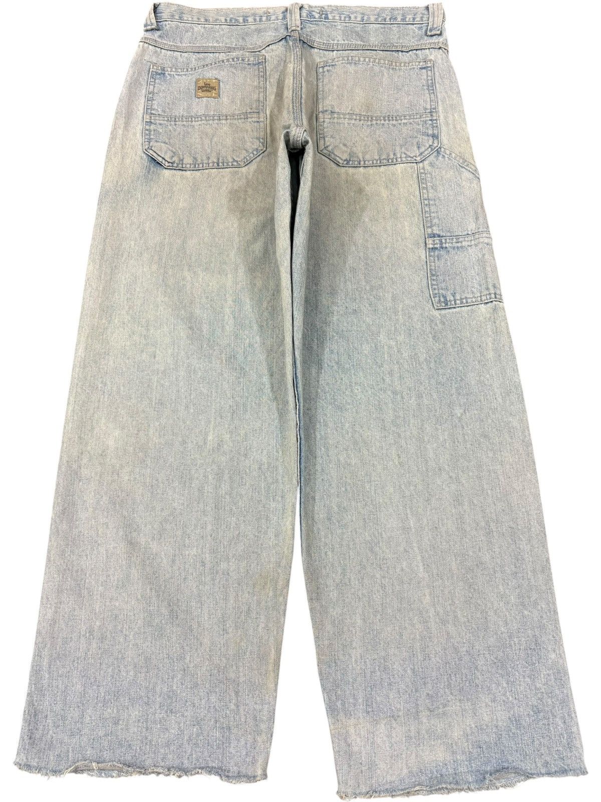 Lee Vintage Lee Dungarees Carpenter Distress Baggy Jeans Size US 34 / EU 50 - 2 Thumbnail