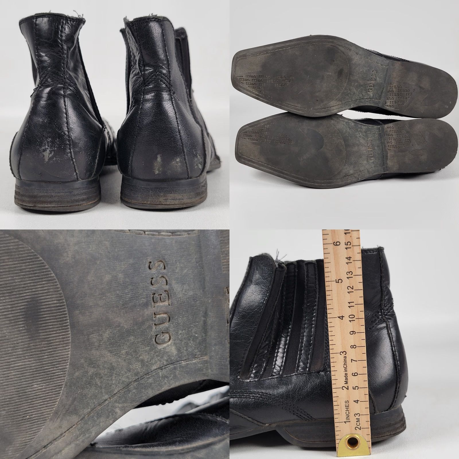 Guess Guess Boots Boots Men’s Size 10.5 Black Distressed Leather Casual Size US 11 / EU 44 - 8 Thumbnail