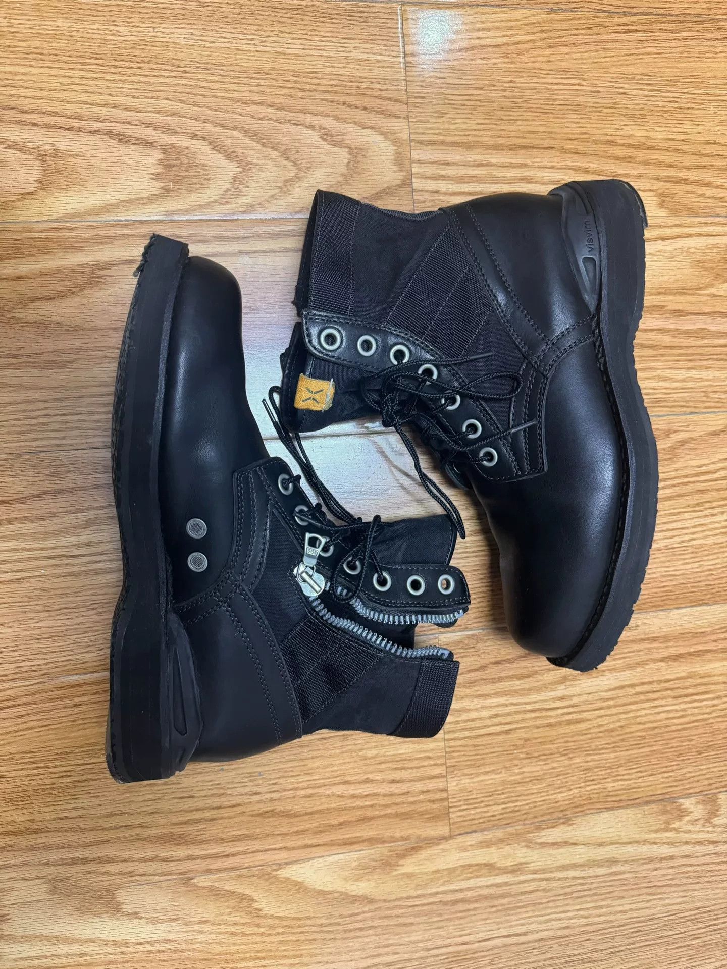 Visvim visvim black 7-hole military boots size 9 Size US 9 / EU 42 - 1 Thumbnail
