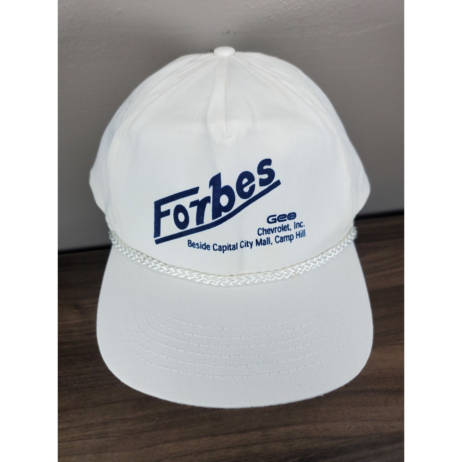 Chevrolet × Vintage 1990s Car Dealer Snapback Cap Hat FORBES Geo Camp Hill PA Size ONE SIZE - 3 Thumbnail