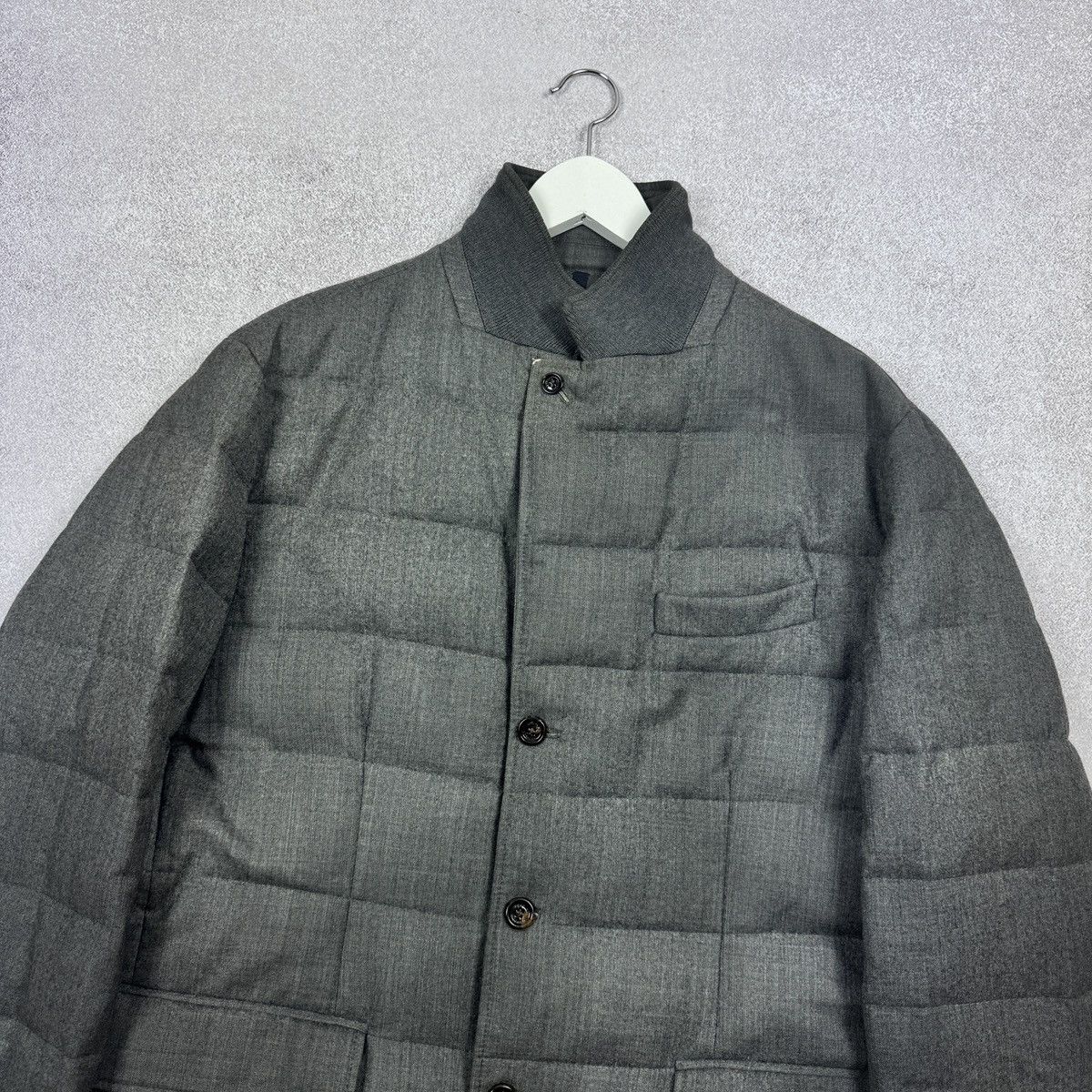 Moncler Men`s Moncler Rodin Gray Wool Puffer Jacket Size 6 / XXL Size US XXL / EU 58 / 5 - 6 Thumbnail