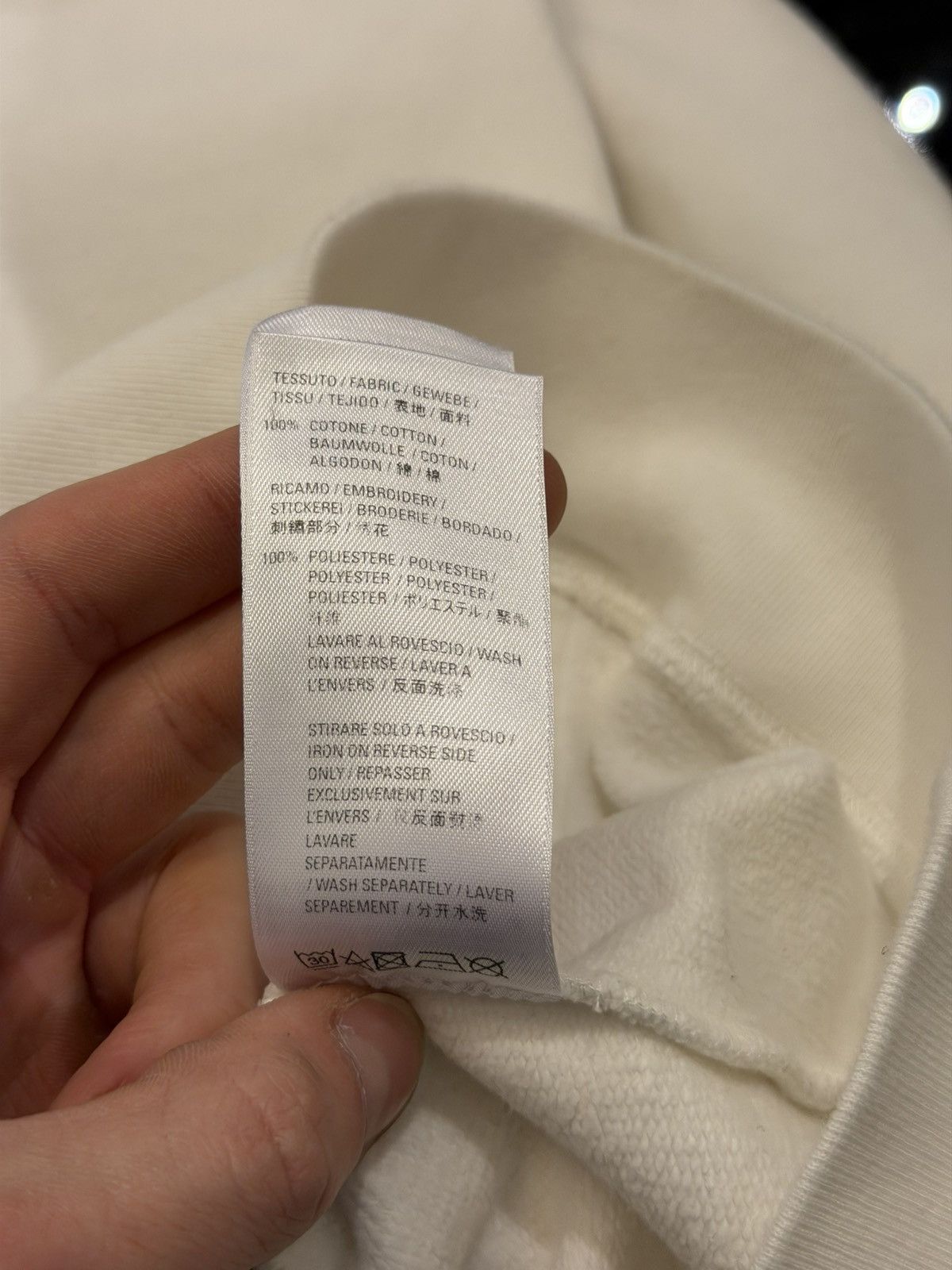 Balenciaga Balenciaga .PDF Logo Hoodie - White Size US L / EU 52-54 / 3 - 8 Thumbnail