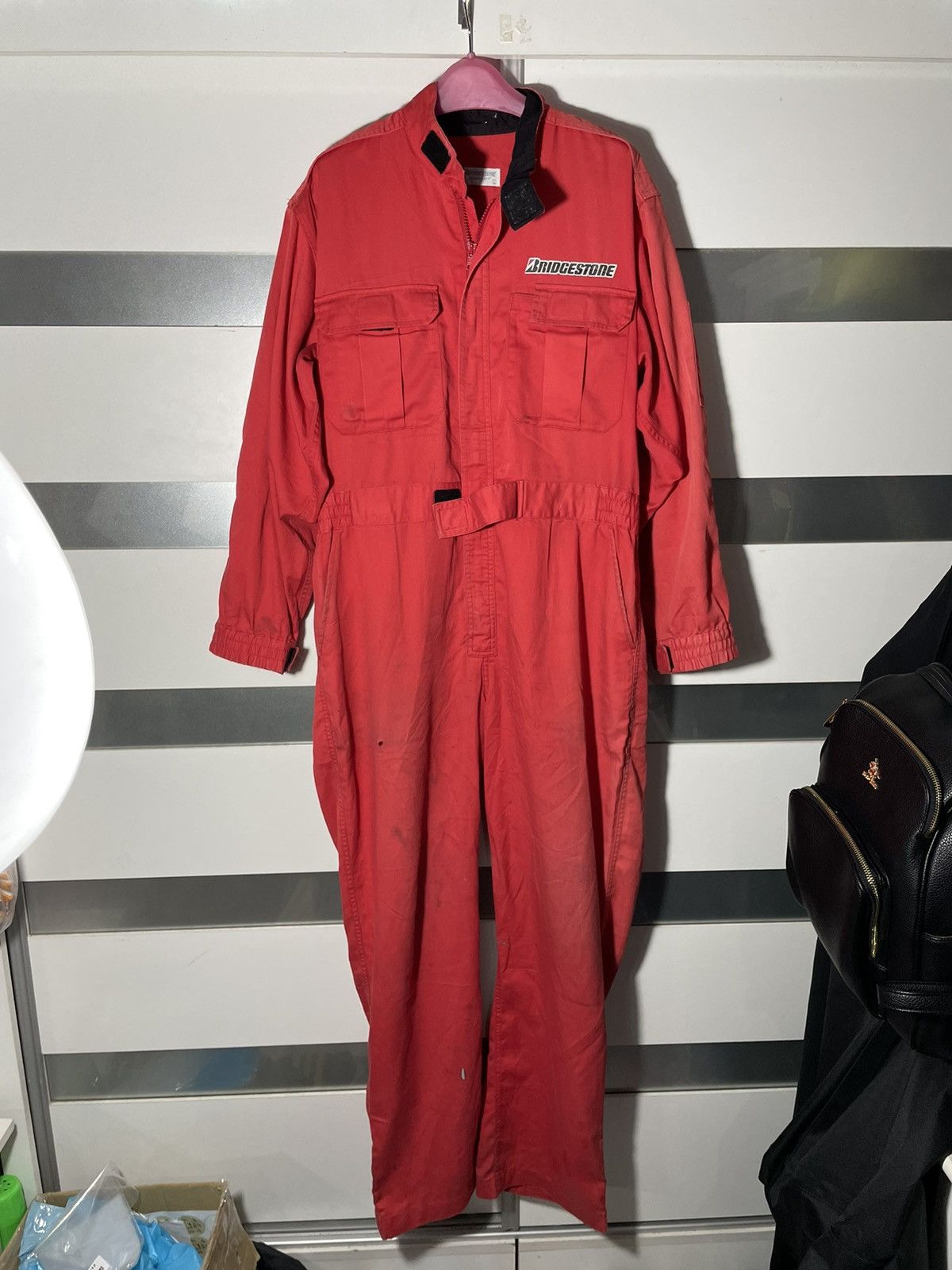 Sports Specialties Vtg Bridgestone Motorsport Coverall overall jumpsuit racing Size US 32 / EU 48 - 2 Thumbnail
