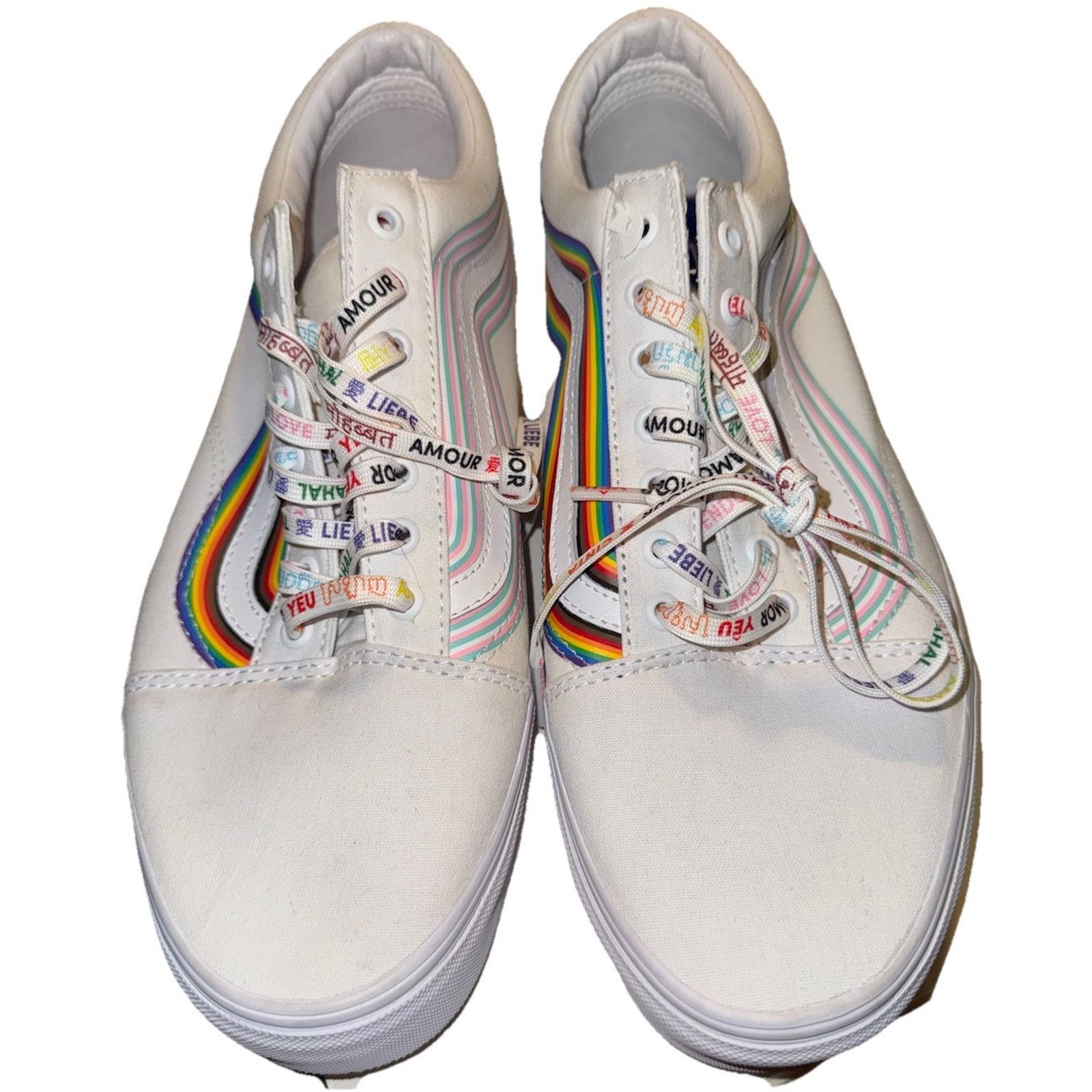 Pride Rainbow White Vans VANS OLD SKOOL PRIDE RAINBOW SKATE