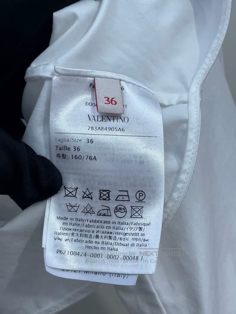 Valentino Valentino Short white shirt with bows Size S / US 4 / IT 40 - 8 Thumbnail