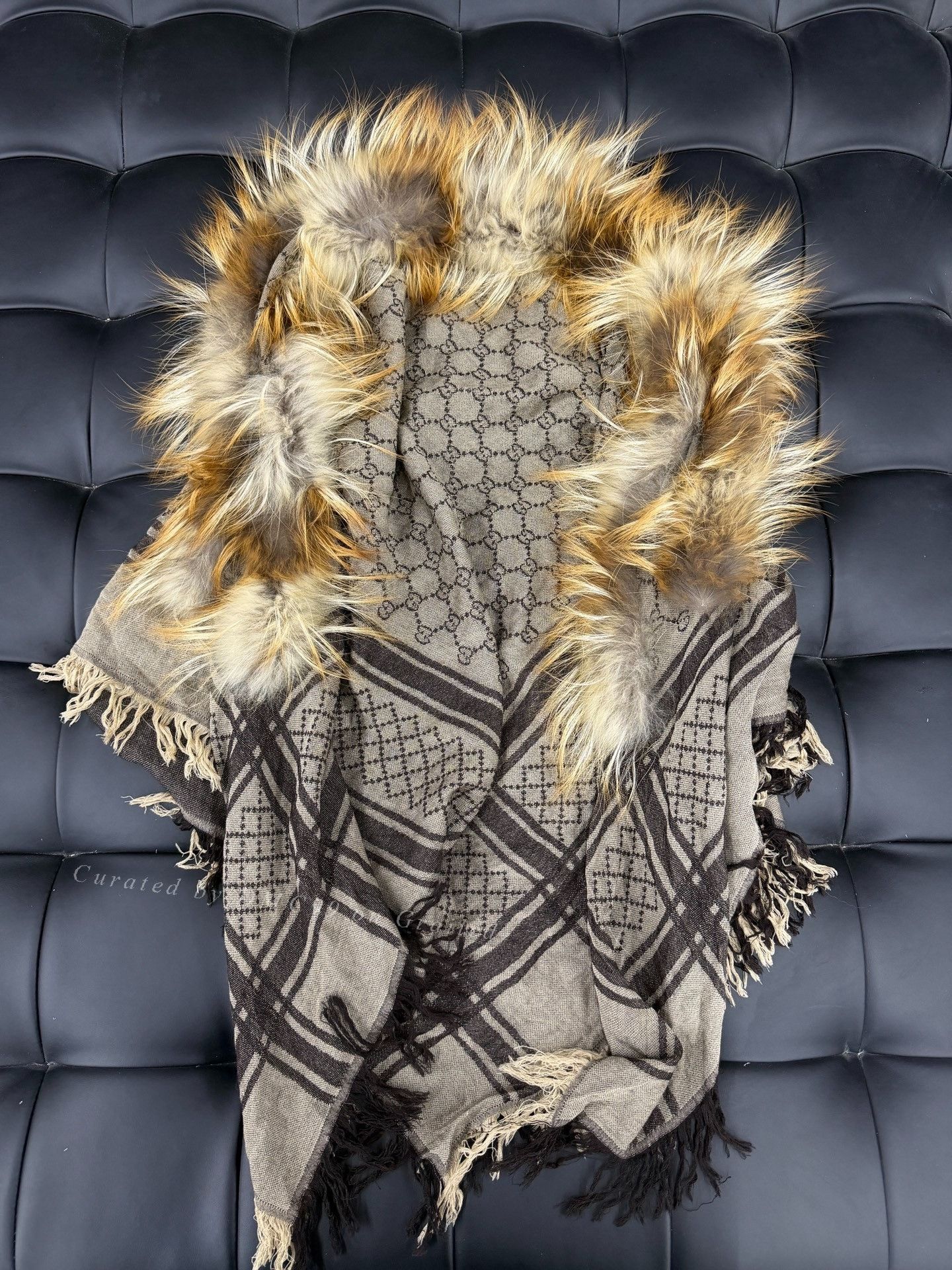 Gucci Gucci GG Monogram Fur Scarf Size ONE SIZE - 1 Thumbnail