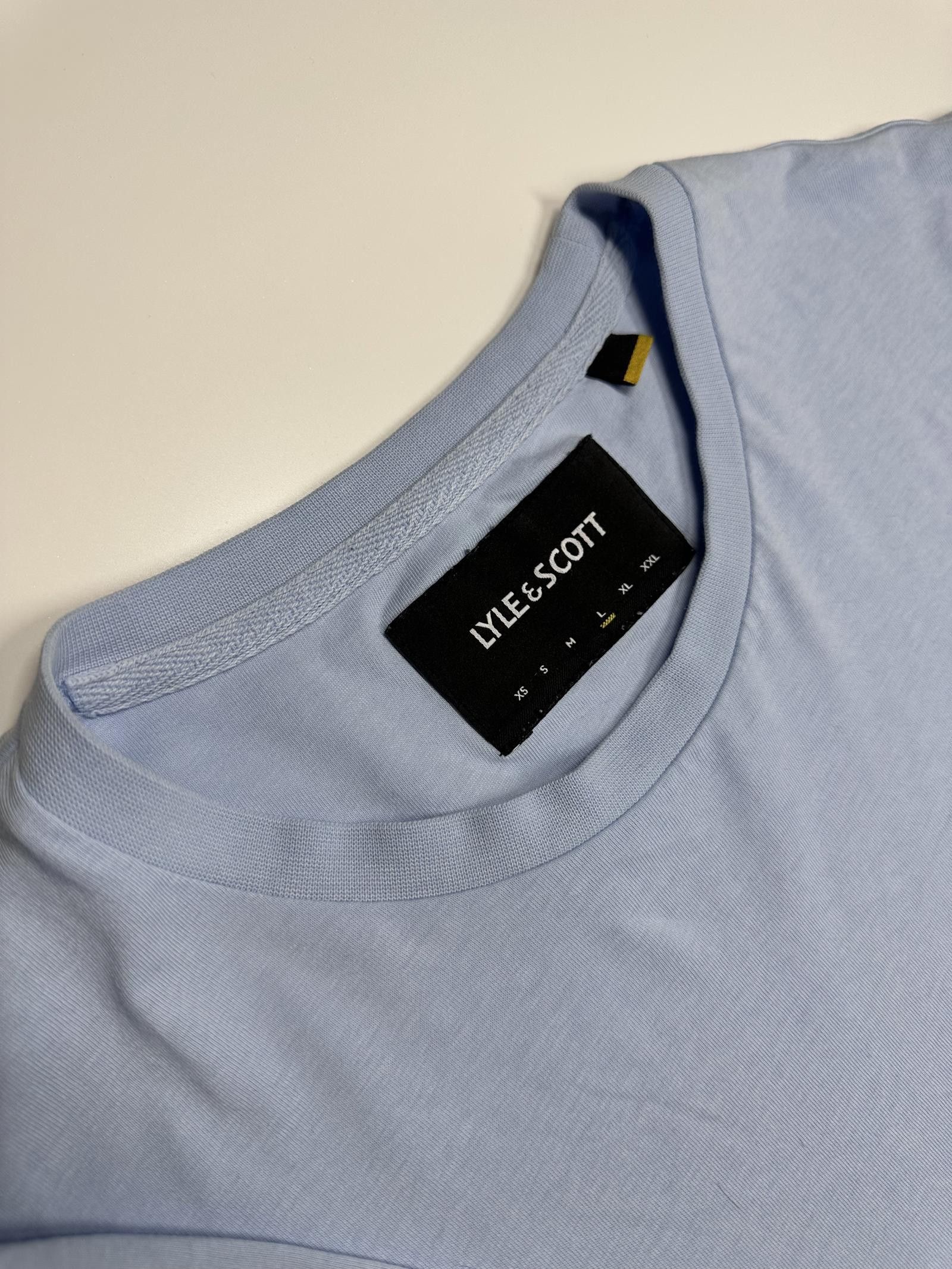 Lyle & Scott Lyle & Scott Light Blue T-Shirt Size US L / EU 52-54 / 3 - 5 Thumbnail