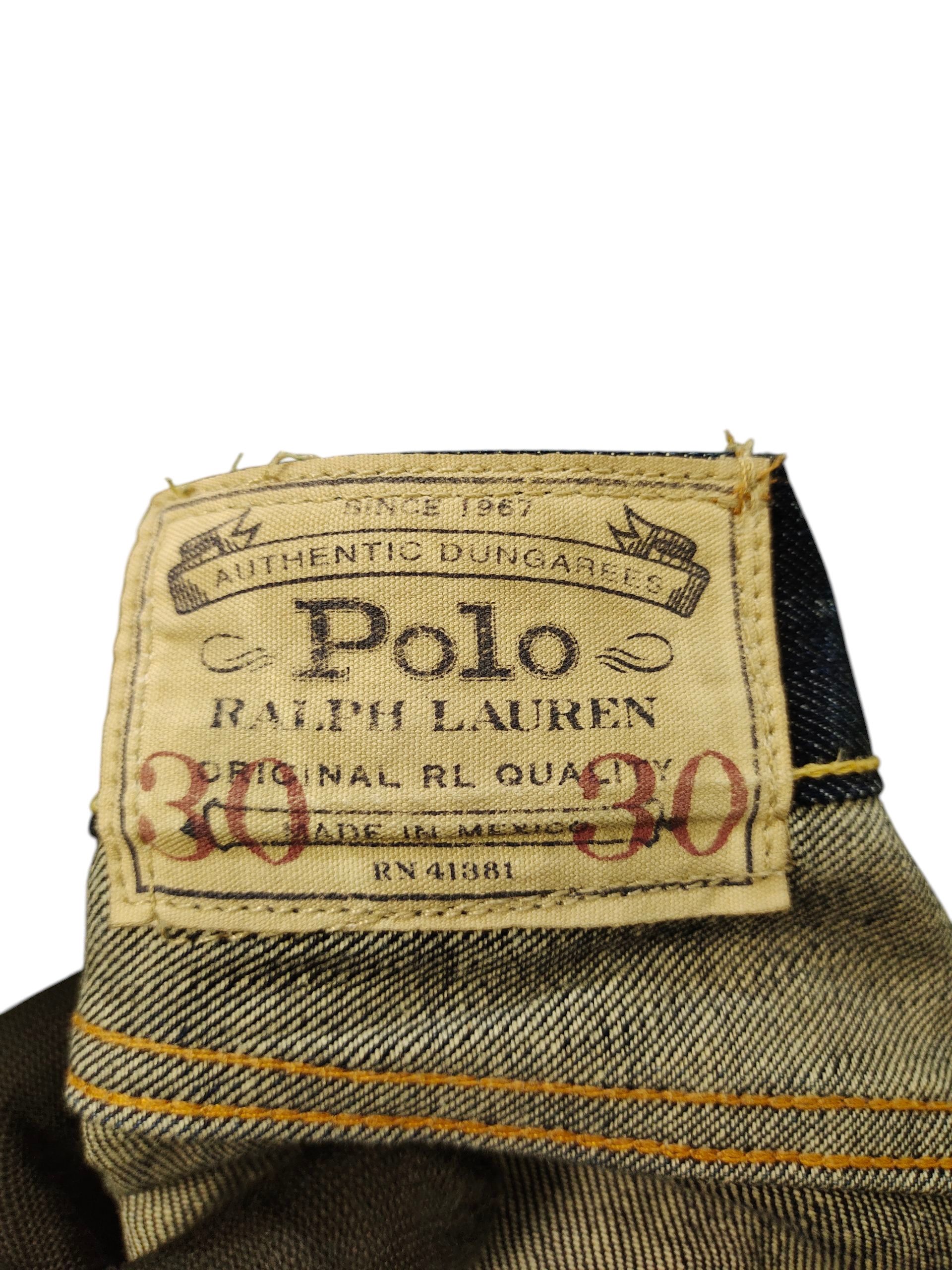 Polo Ralph Lauren Vintage Polo Ralph Lauren Varick Slim Straight Distress Jean Size US 31 - 11 Thumbnail