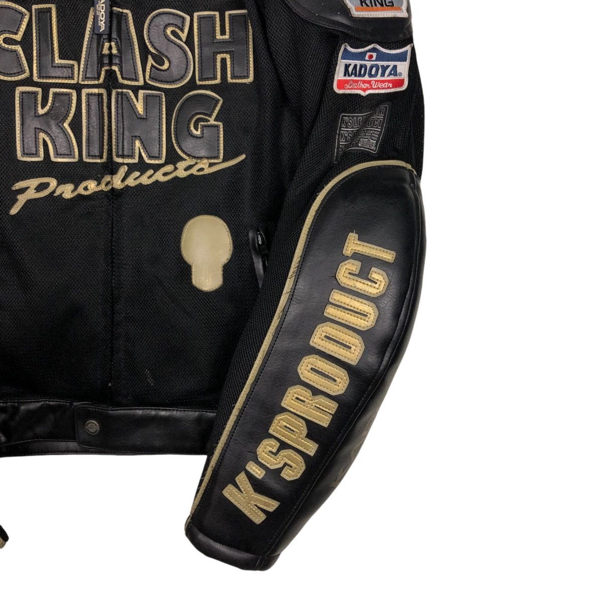Kadoya 🔥KADOYA VINTAGE LEATHER JACKET BIKER BATTLESUIT CLASHKING Size US L / EU 52-54 / 3 - 7 Thumbnail
