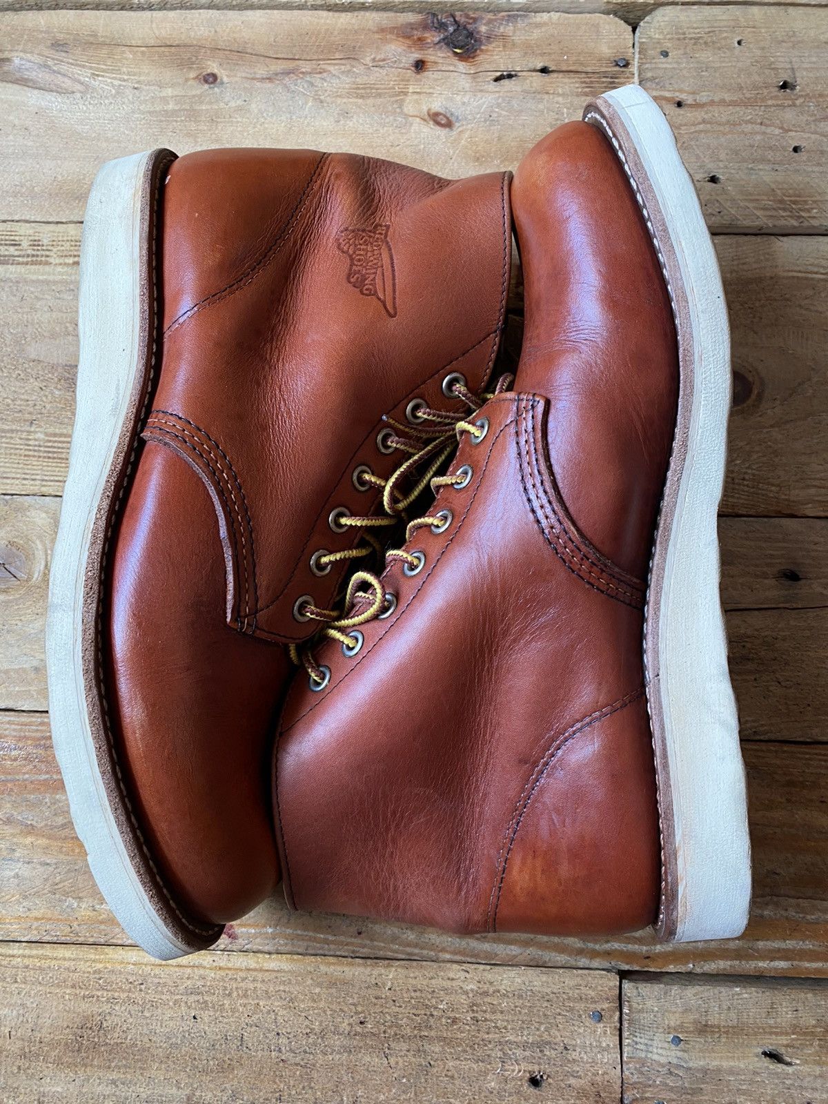 Red Wing Redwing Heritage round toe brown leather boots Uk 8 US9 Size US 9 / EU 42 - 9 Thumbnail