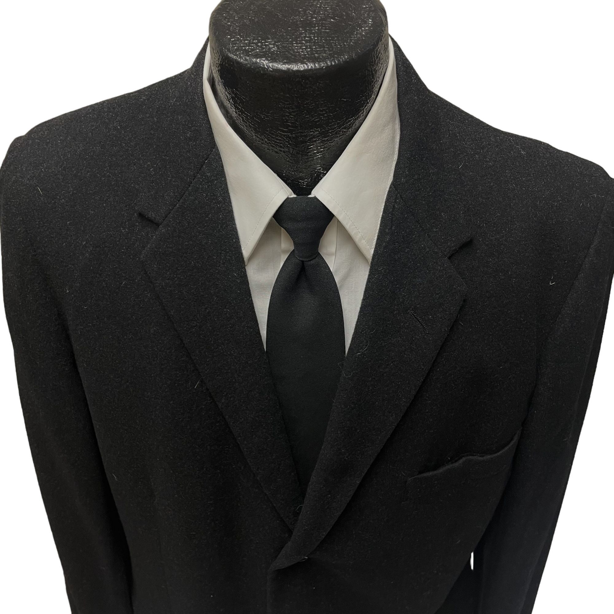 Other Vtg BESPOKE BLACK Sport Coat ROCKABILLY Jacket Size 40R - 2 Thumbnail