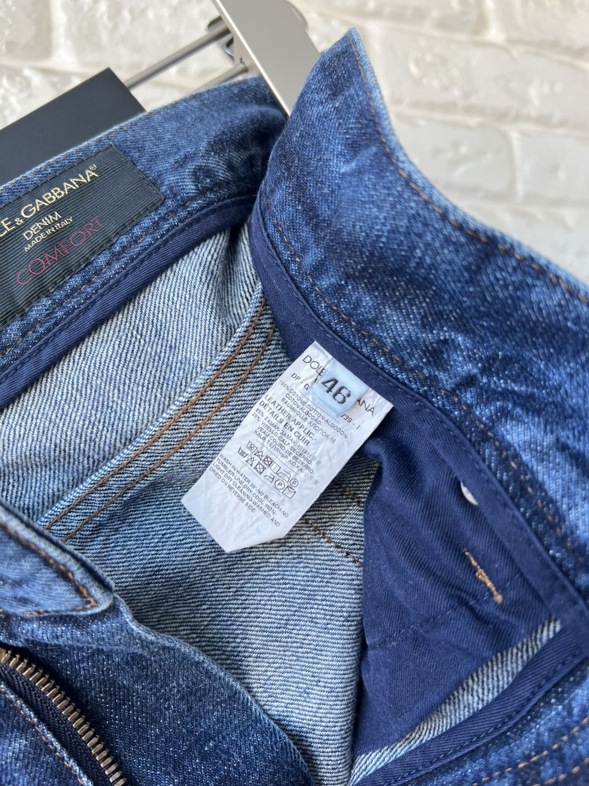 Dolce & Gabbana Dolce&Gabbana Blue Logo Denim Jeans 46IT Size US 30 / EU 46 - 7 Thumbnail