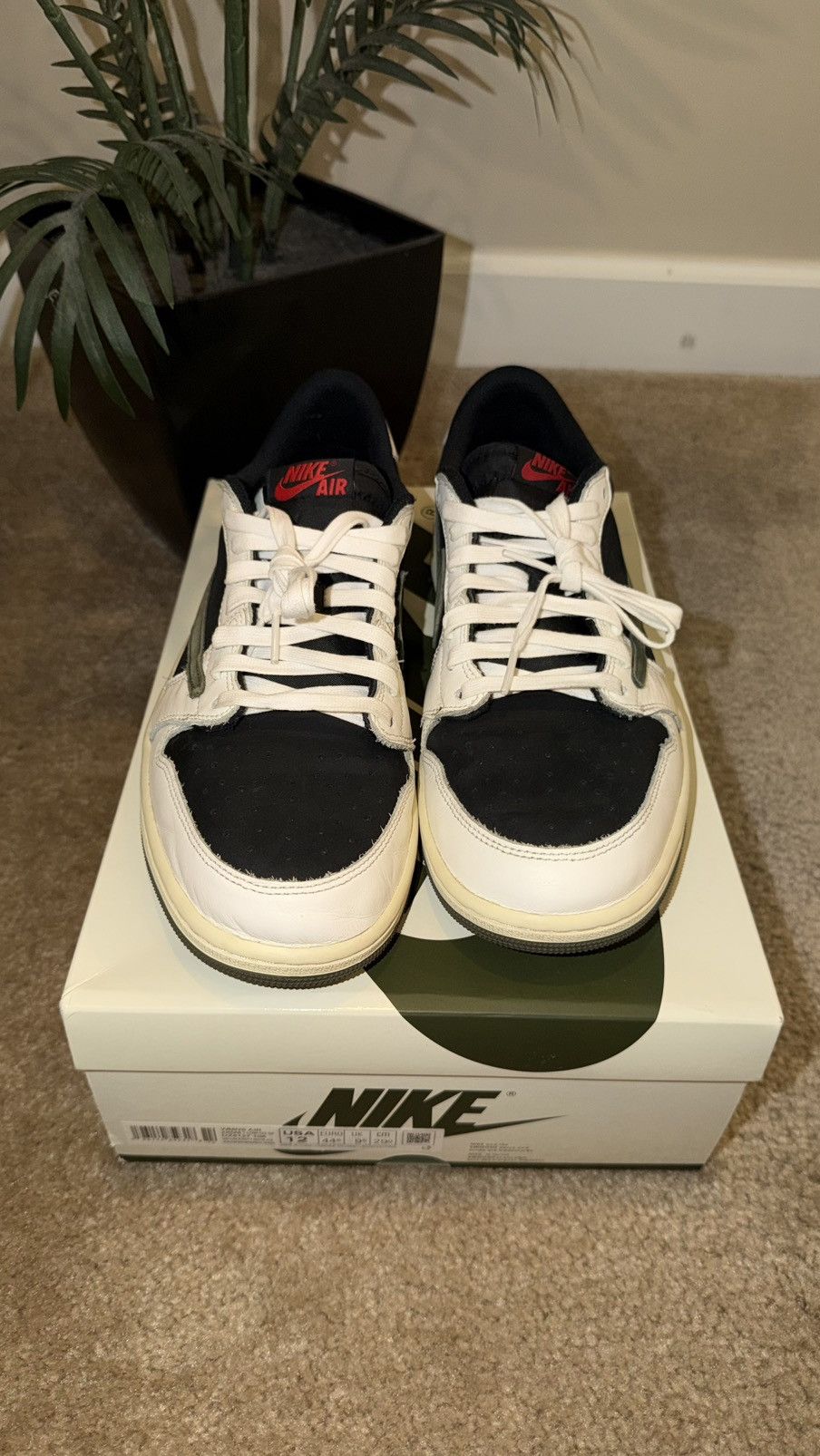 Nike × Travis Scott Travis Scott AF1 Low - Olive - Sz.10 - 9/10 Condition Size US 10 / EU 43 - 1 Thumbnail