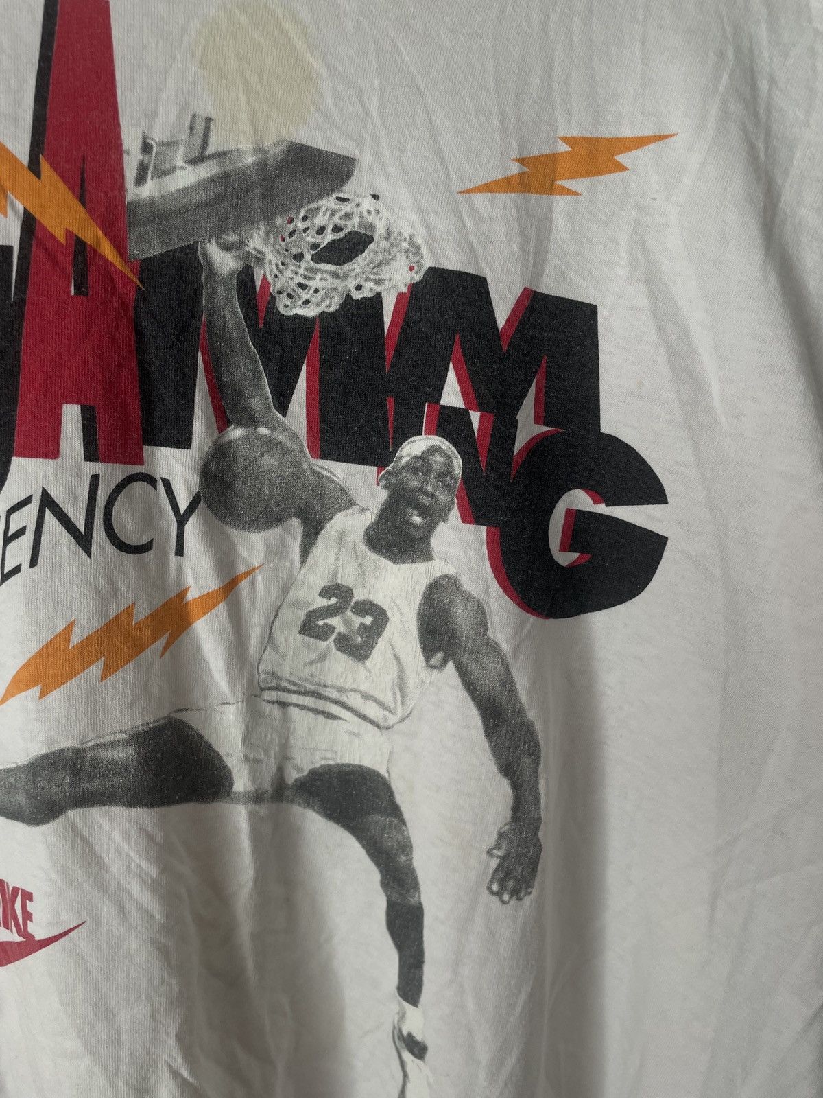 Jordan Brand Vintage 90s Rare Air Jordan Nike Tee Size US L / EU 52-54 / 3 - 4 Thumbnail