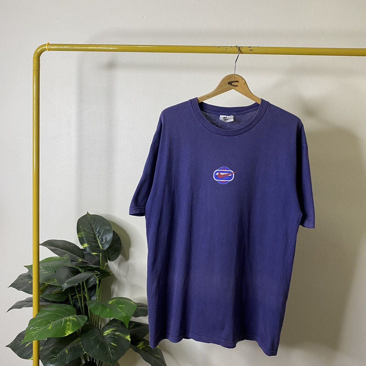 Nike Vintage 1990s Nike Nice Design Tee Size US L / EU 52-54 / 3 - 6 Thumbnail
