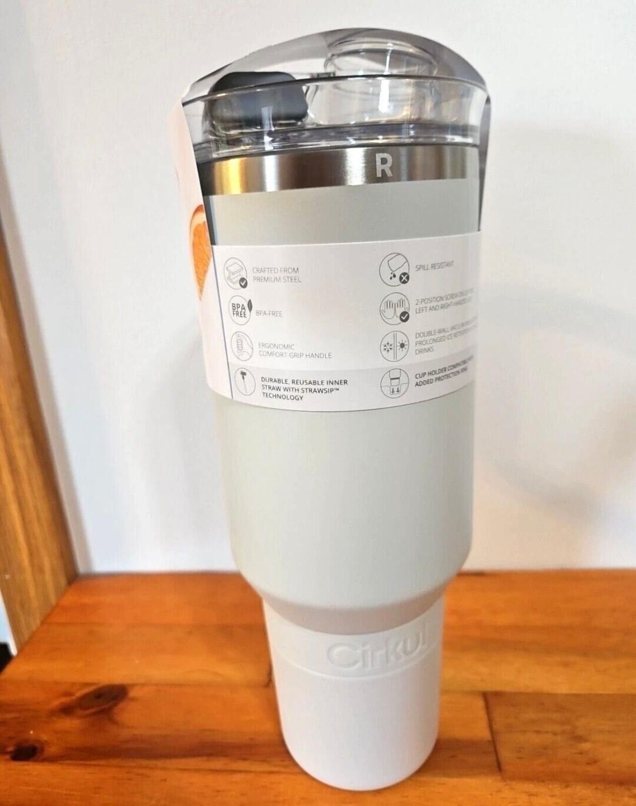 Other Cirkul 40 oz. All Day Straw Sip Tumbler Grey Insulated SS Size ONE SIZE - 5 Thumbnail