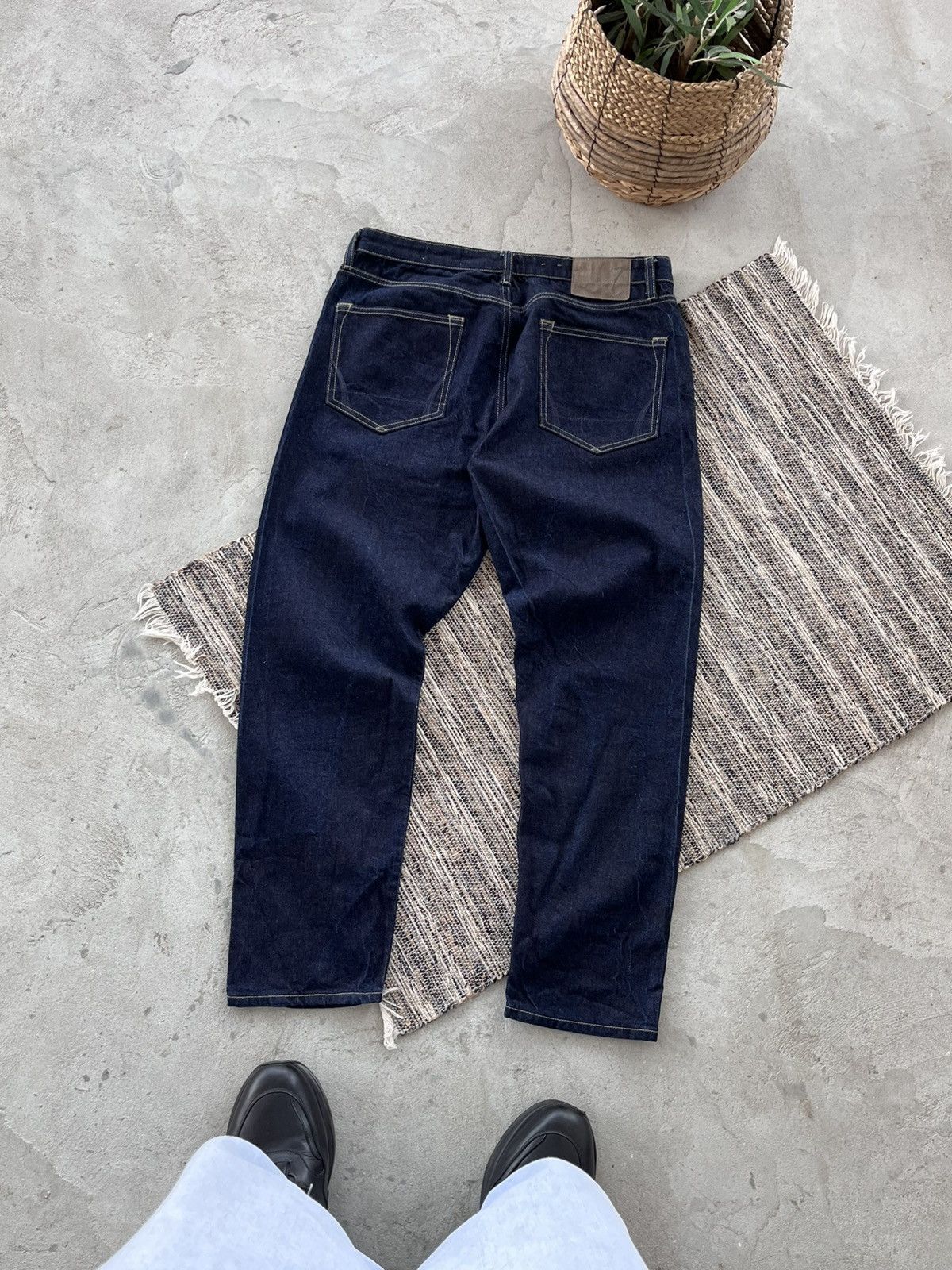 Vintage AllSaints Jack Navy luxury Slim Selvedge Denim Jeans