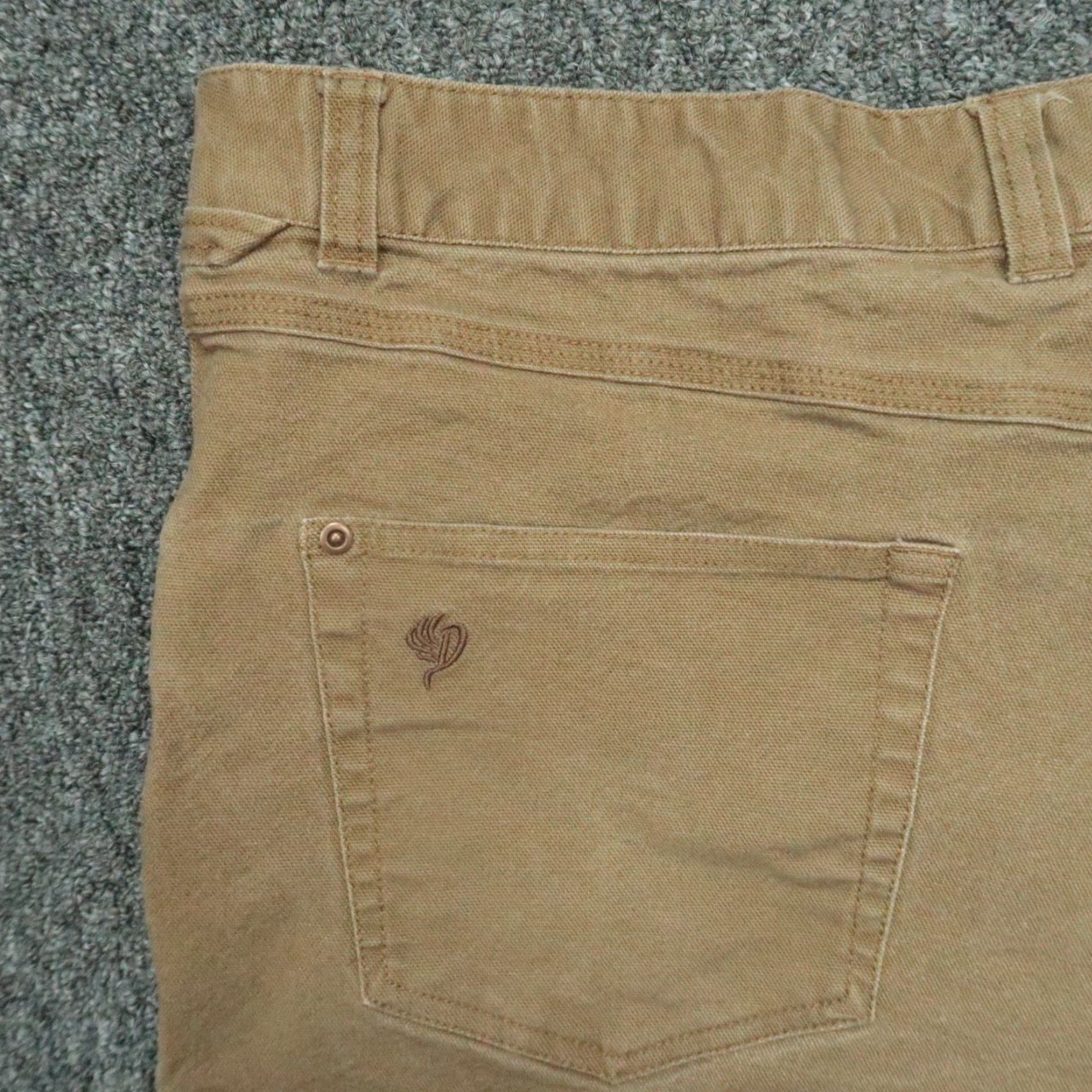 Vintage Duck Camp Pants Mens 38x32 Brown Canvas Hiking Outdoor Workwear Regular Straight Front Pocket Trousers 38 Inseam Brown Mens Size US 38 / EU 54 - 5 Thumbnail