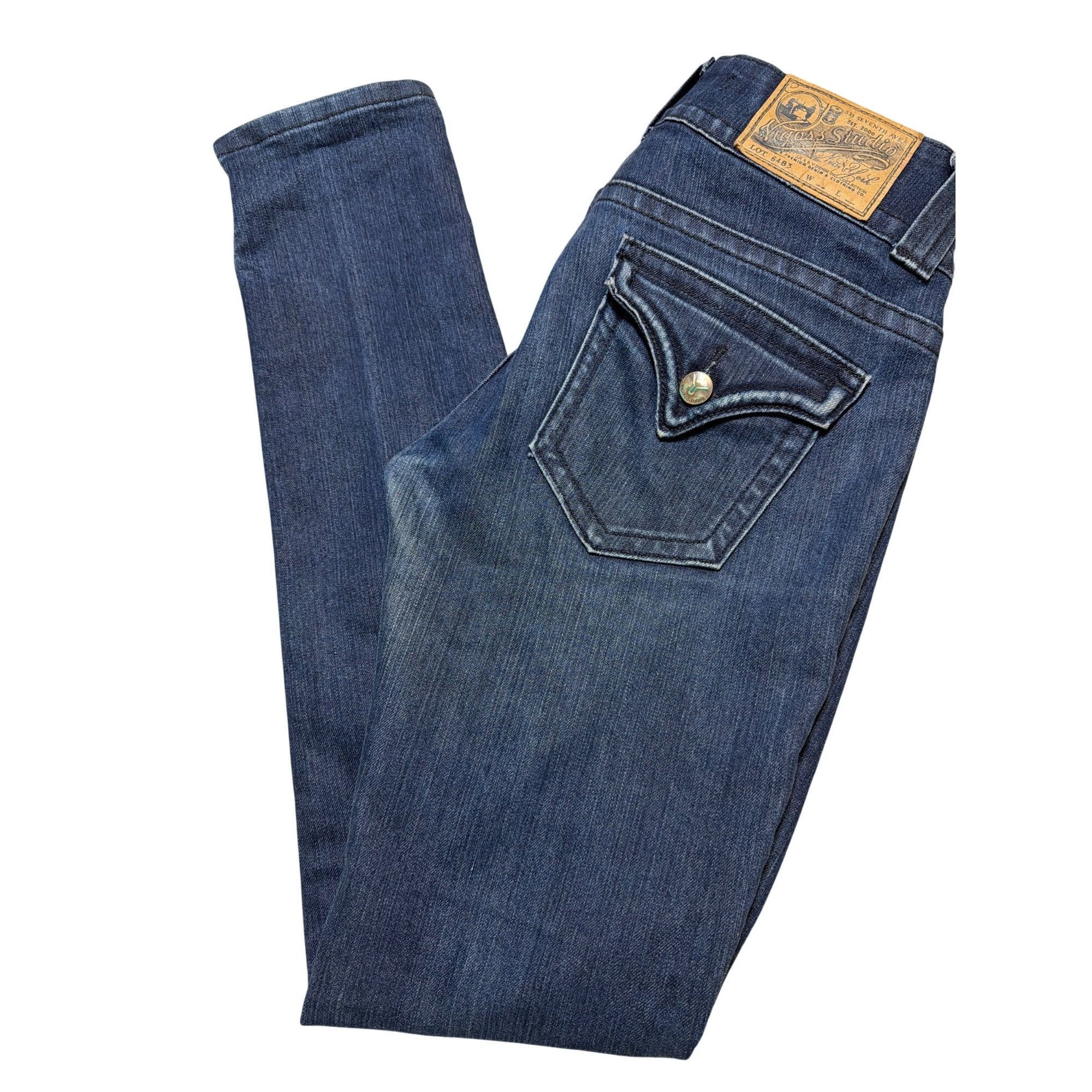 Other Vigoss Studio New York Skinny Jeans Dark Wash Denim 2 Button Size 27" / US 4 / IT 40 - 4 Thumbnail
