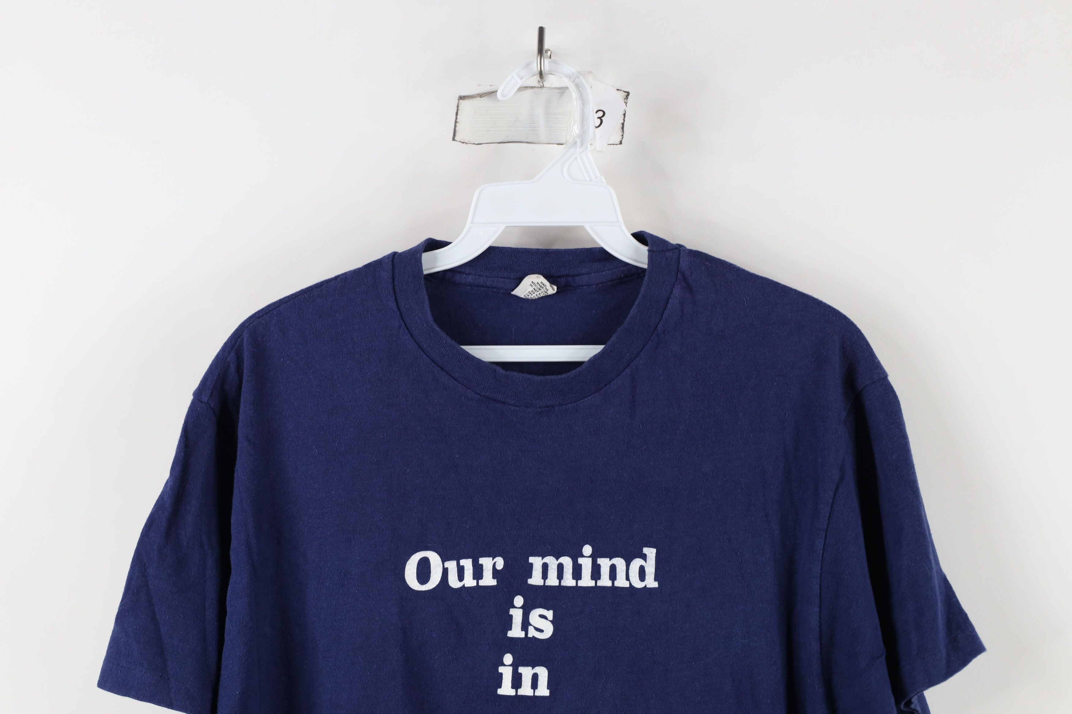Hanes × Vintage Vintage 70s Hanes Mind Is In the Gutter Company T-Shirt USA Size US L / EU 52-54 / 3 - 2 Thumbnail