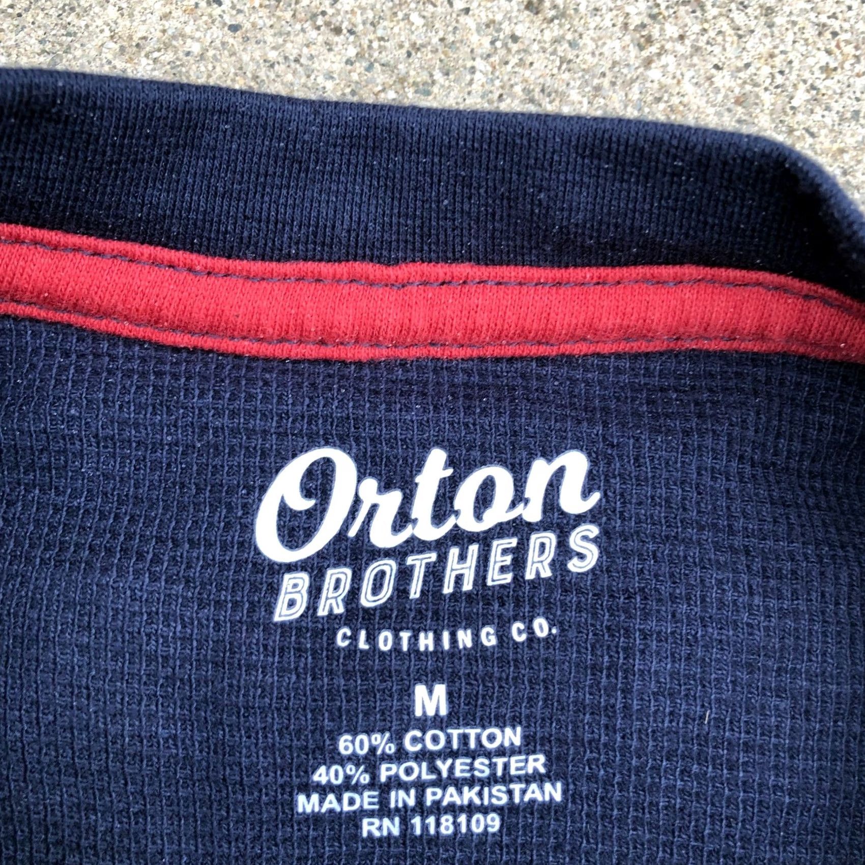CO ORTON BROTHERS Clothing Co Men’s Thermal Shirt Sz M Blue Waffle Long Sleeve Shirt Size US M / EU 48-50 / 2 - 4 Thumbnail