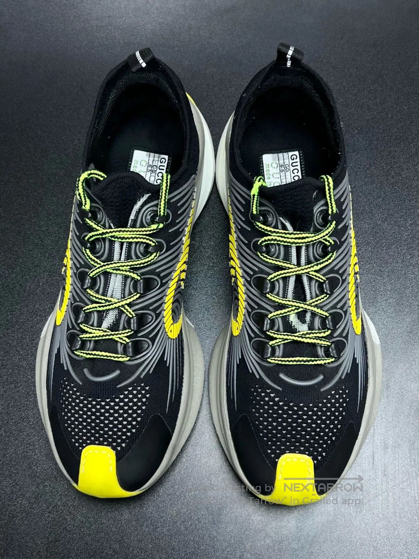 Gucci gucci run sneakers black green size 40.5. Size US 7.5 / EU 40-41 - 3 Thumbnail