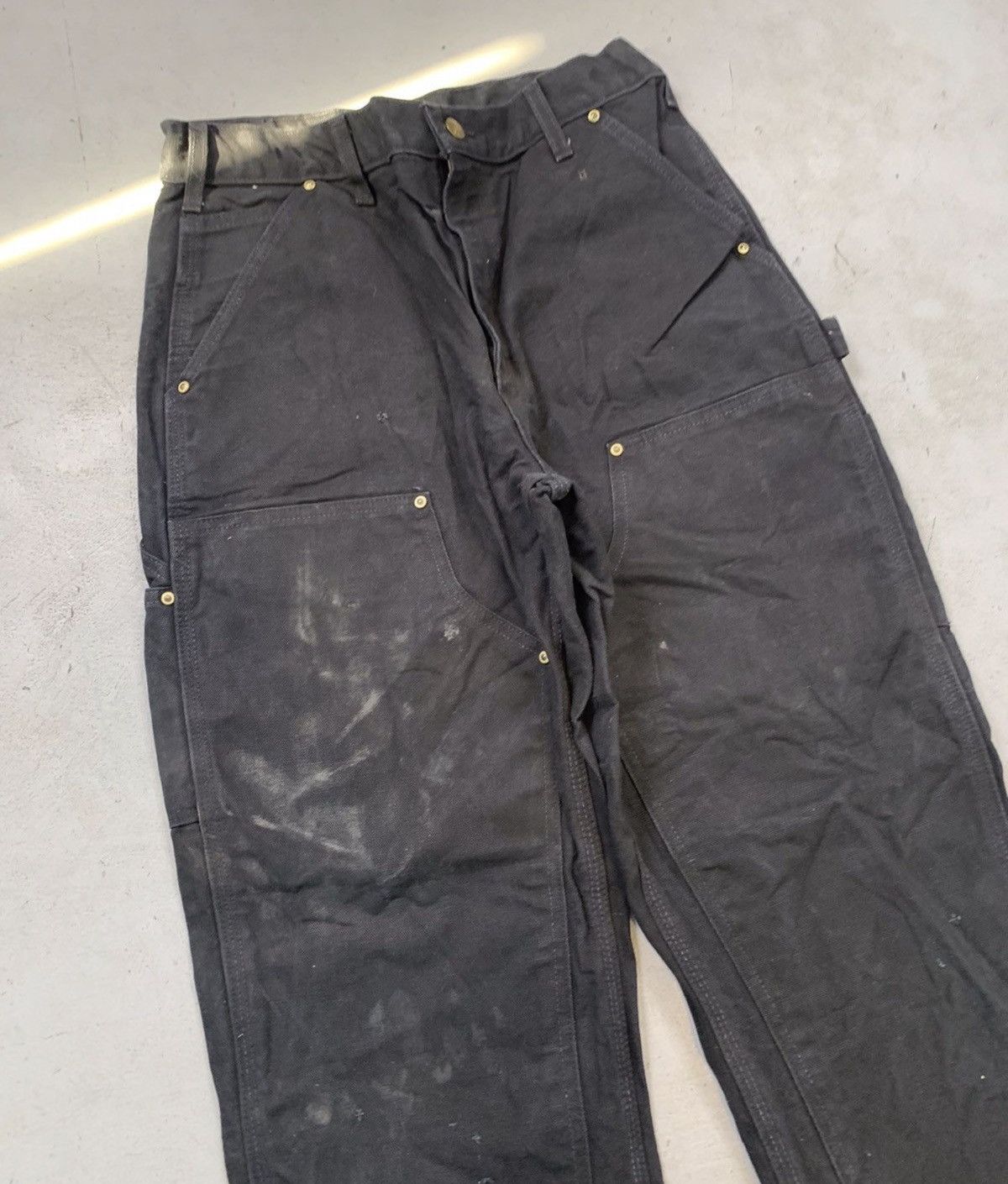 Carhartt Vintage carhartt b01 blk double knee denim Size US 31 - 3 Thumbnail